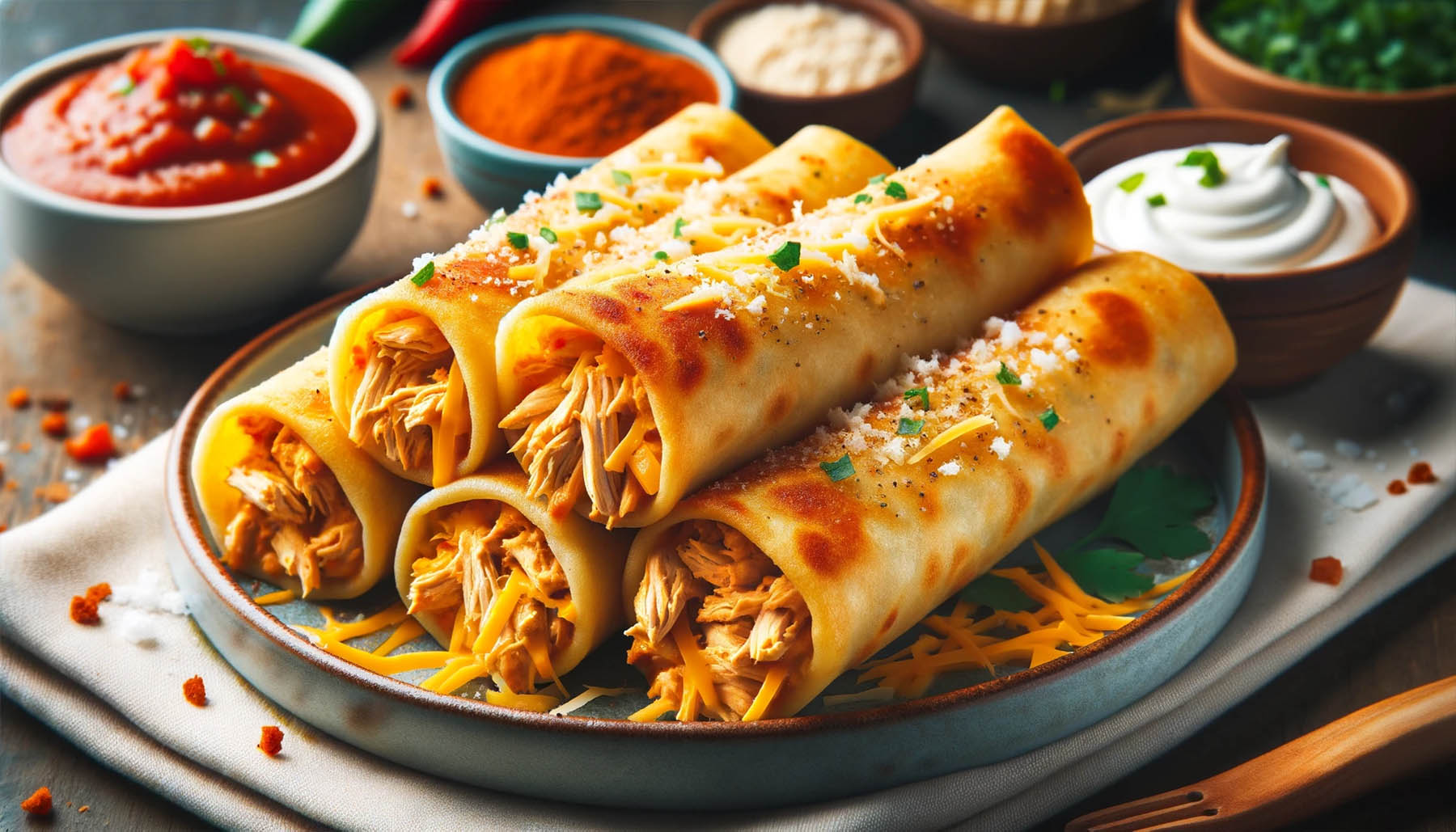 Gluten Free Chicken Taquitos