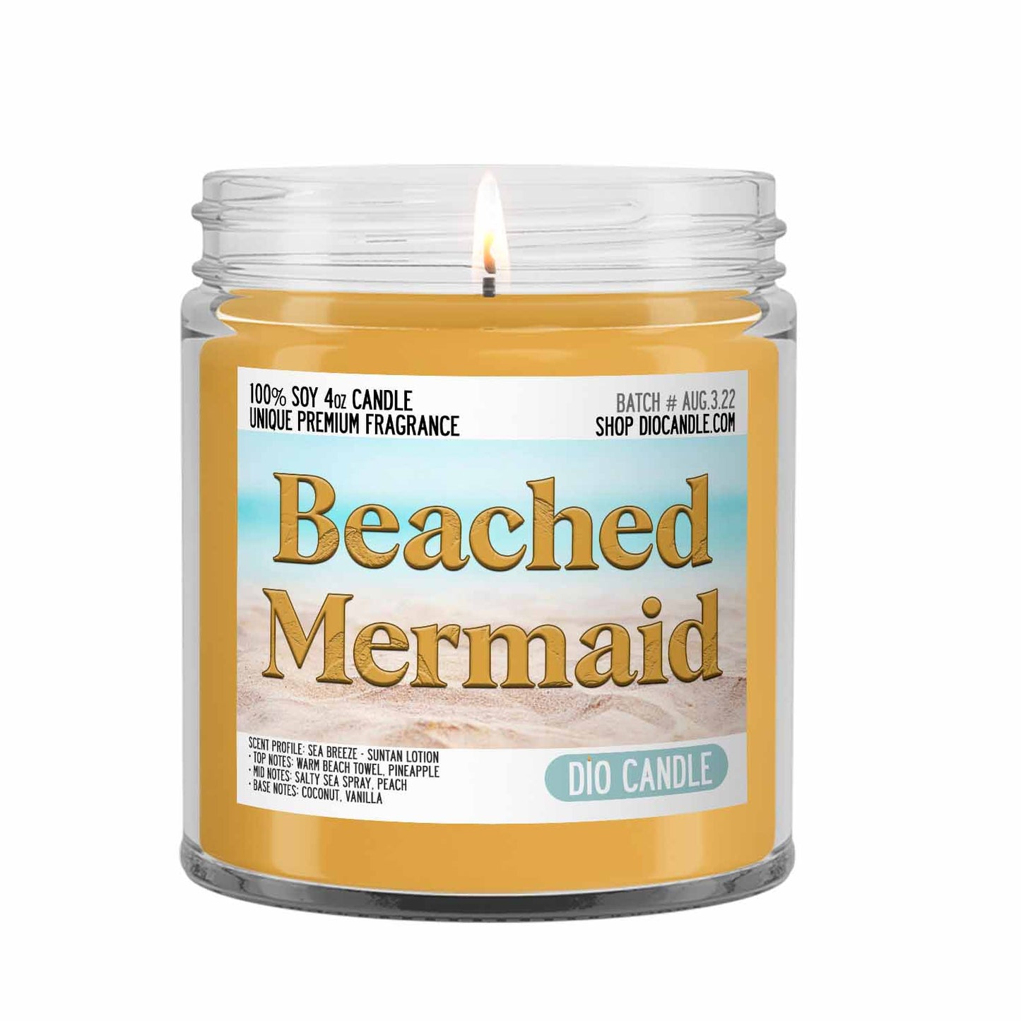 Beached Mermaid Candle
