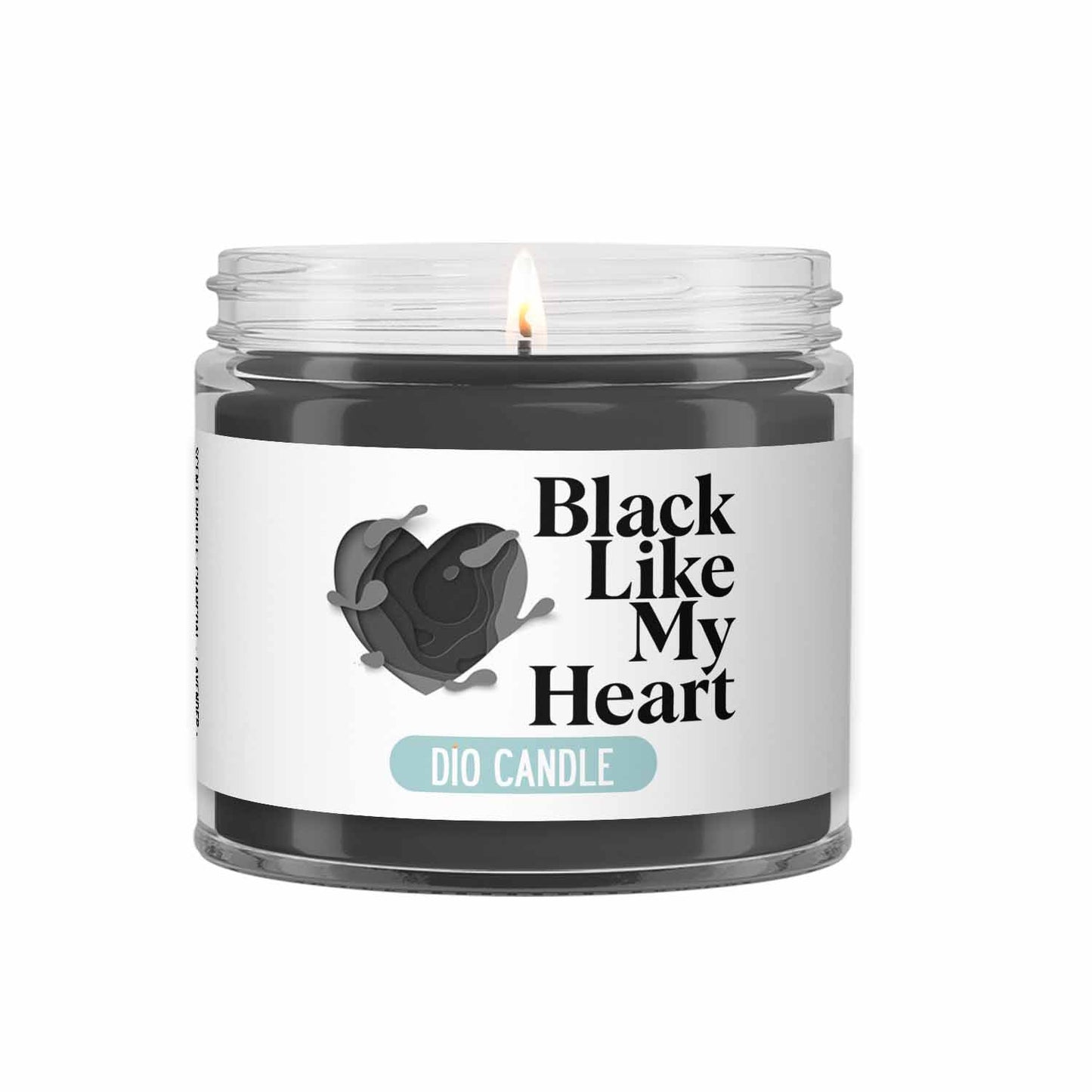 Black Heart Candle