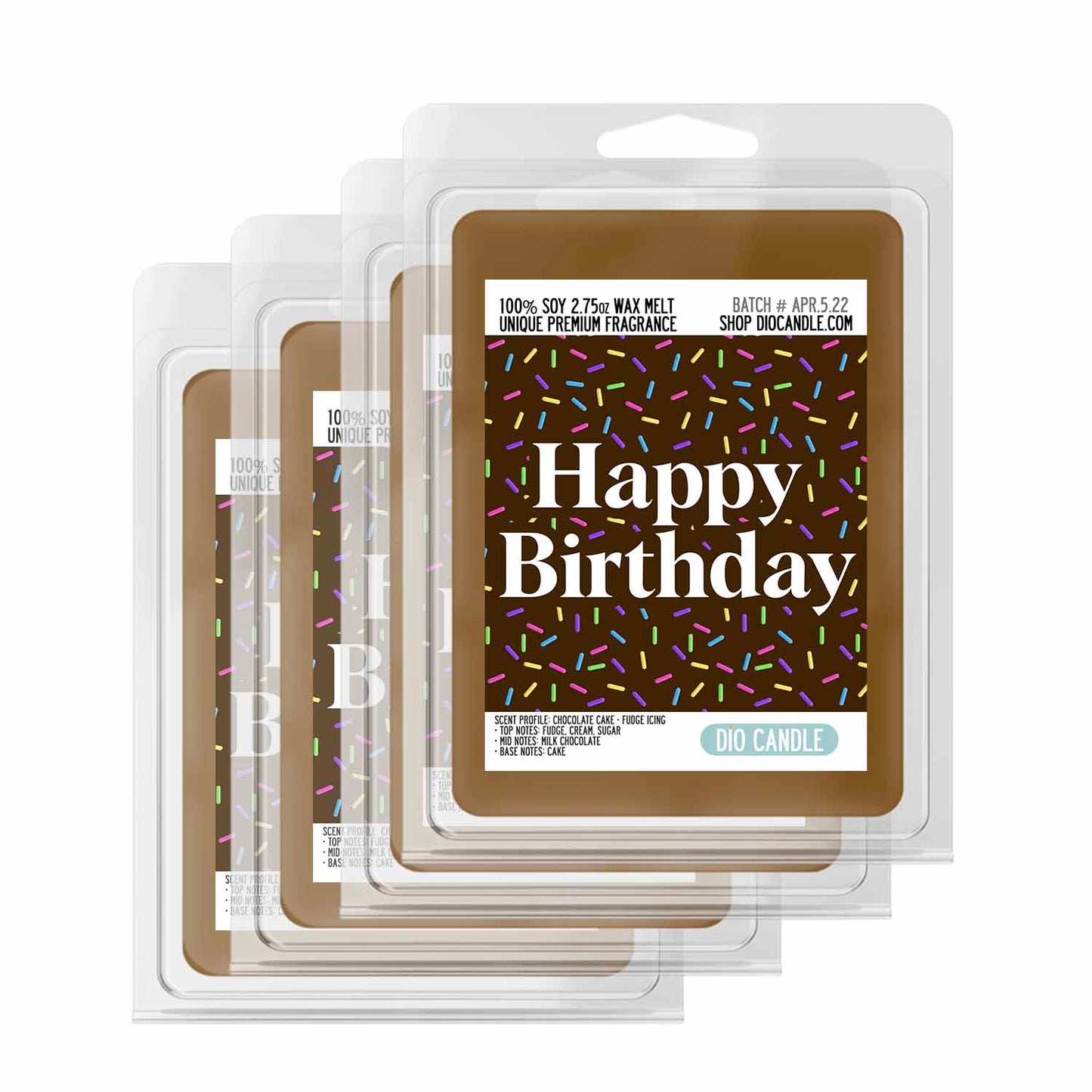 Chocolate Happy Birthday Candle