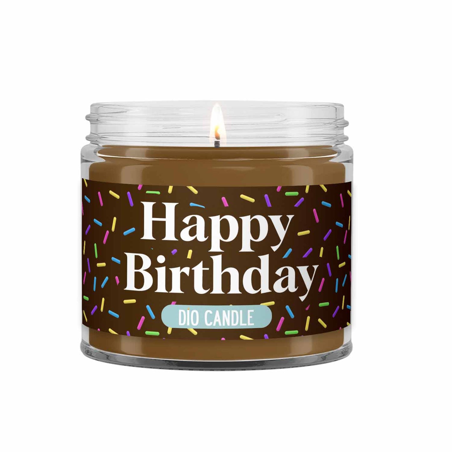 Chocolate Happy Birthday Candle