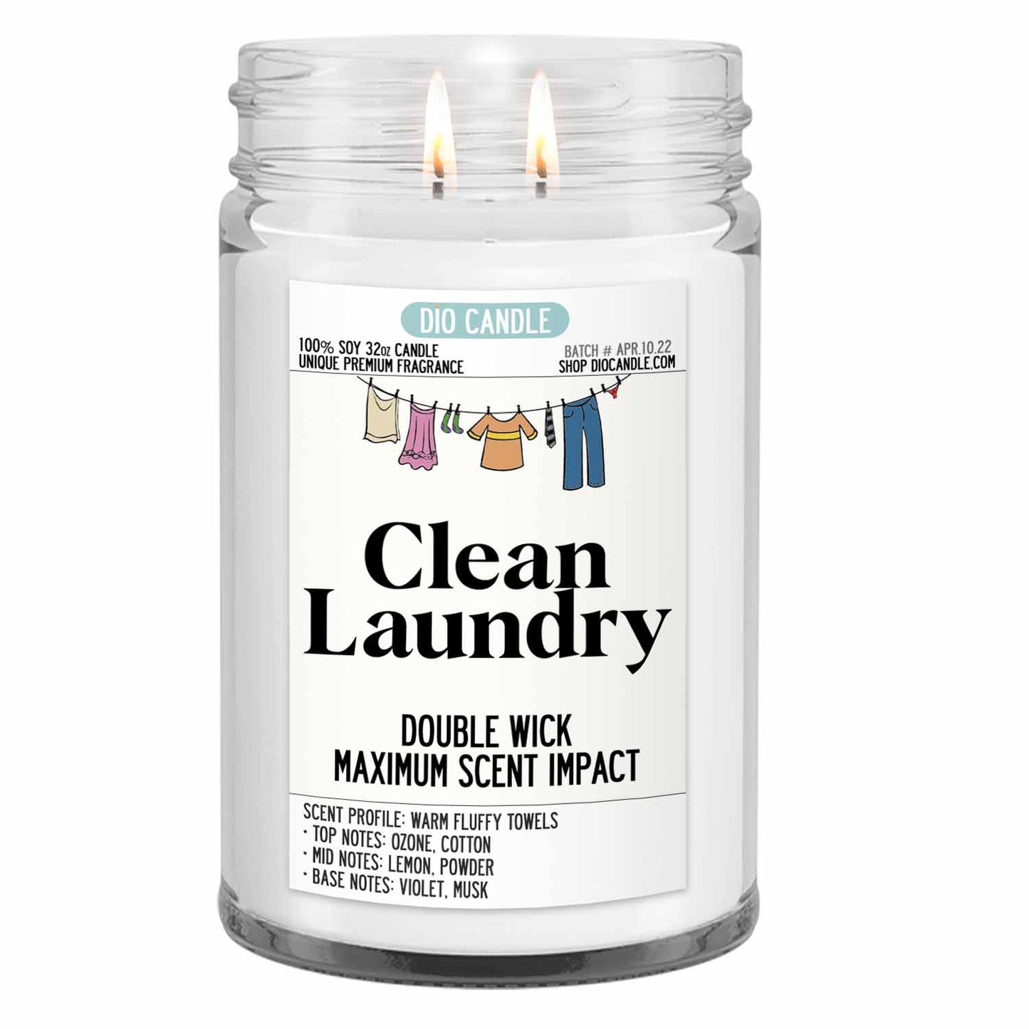 Clean Laundry Mother's Day Candle