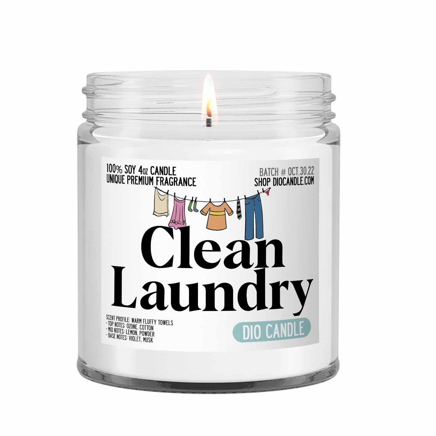 Clean Laundry Mother's Day Candle