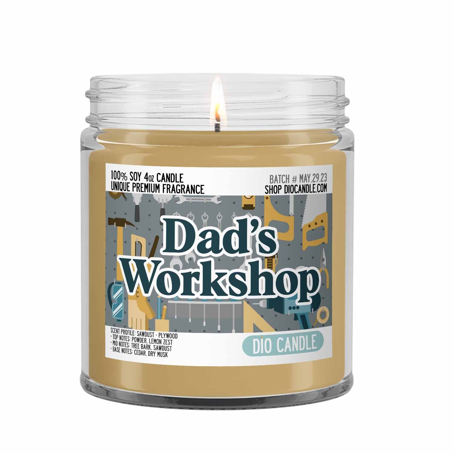 Father's Day Dad's Workshop Candle