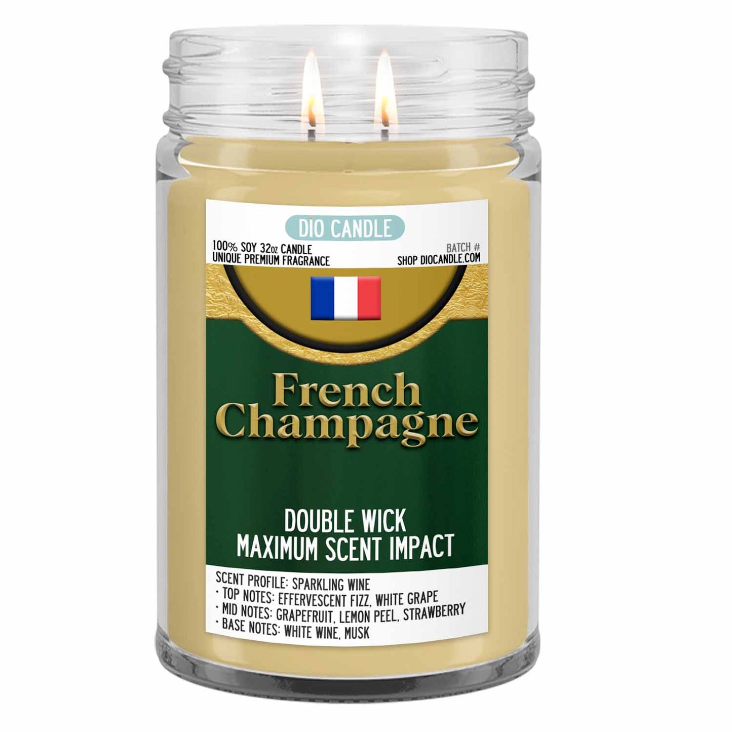 French Champagne Candle