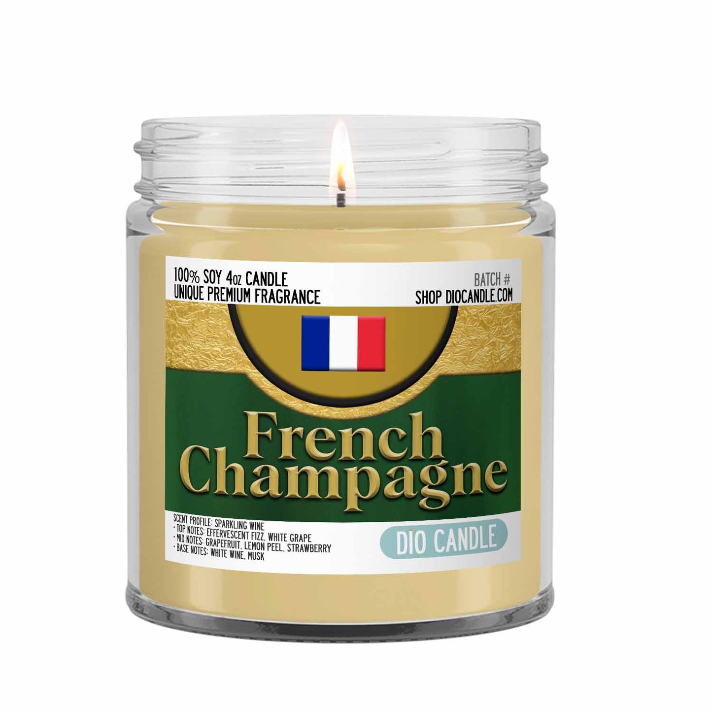 French Champagne Candle