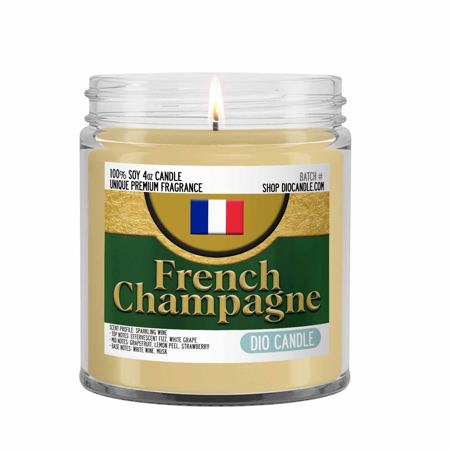 French Champagne Candle