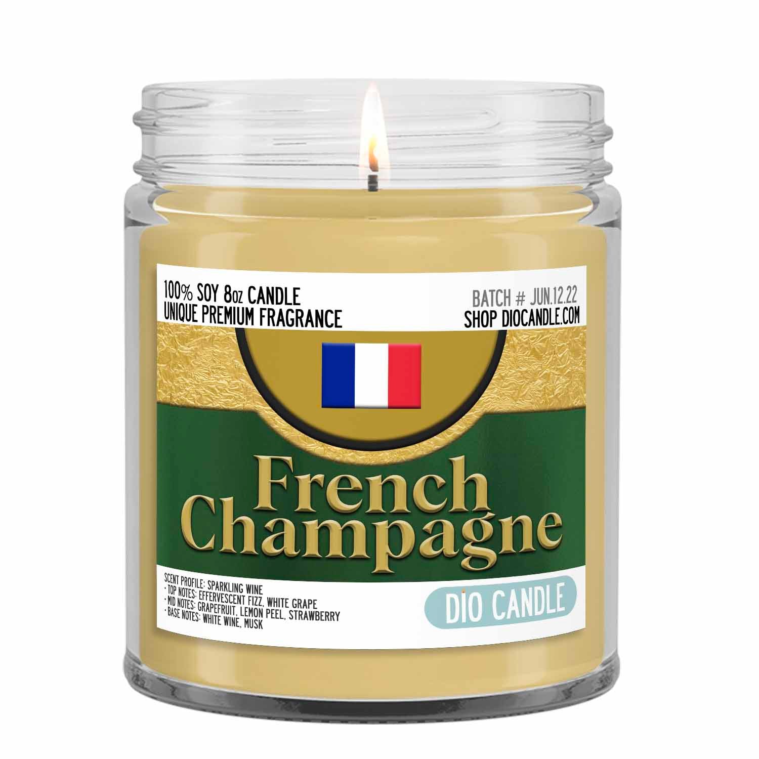 French Champagne Candle