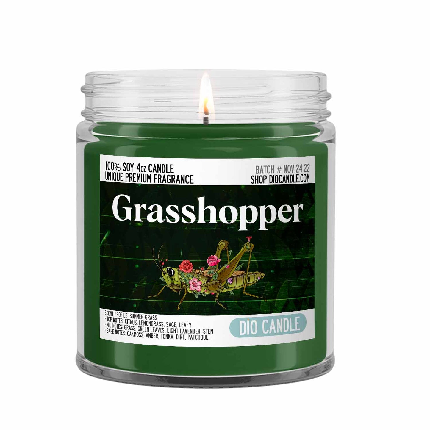Grasshopper Candle