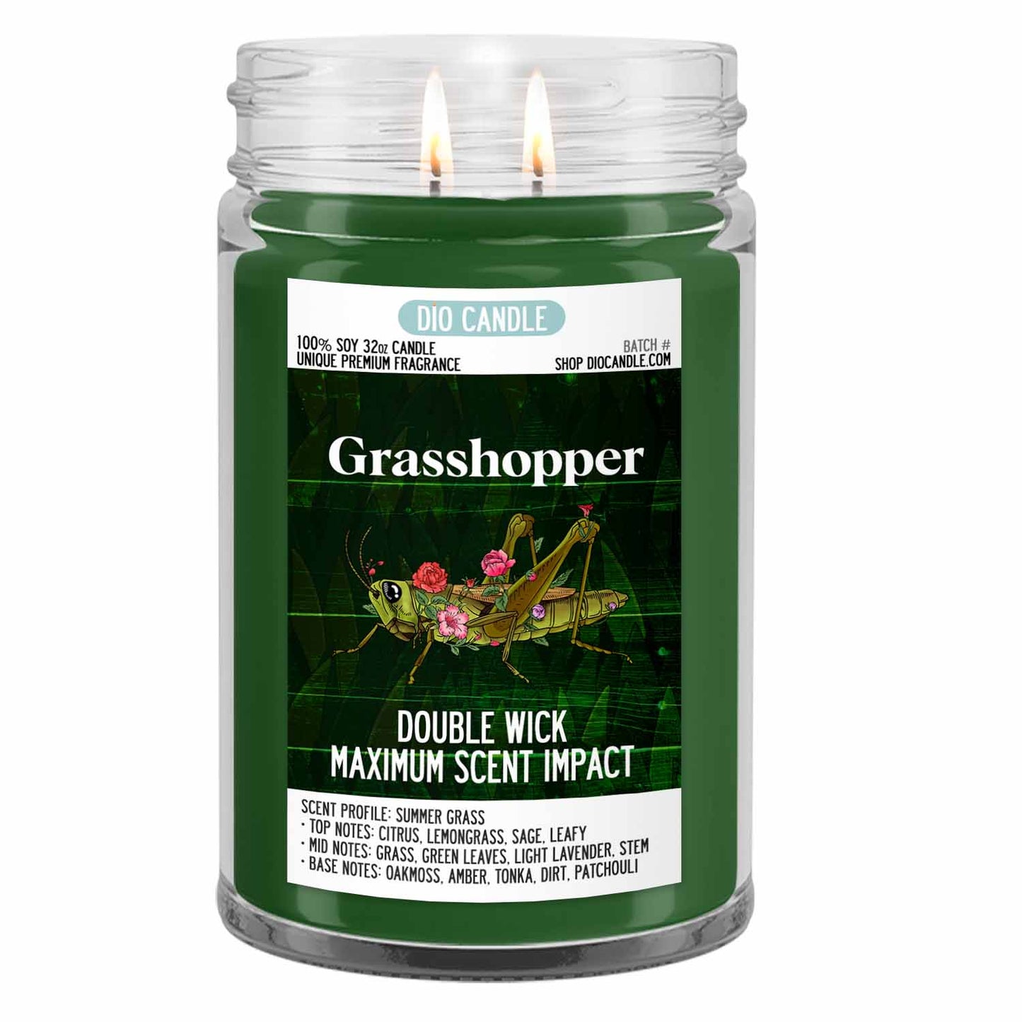 Grasshopper Candle