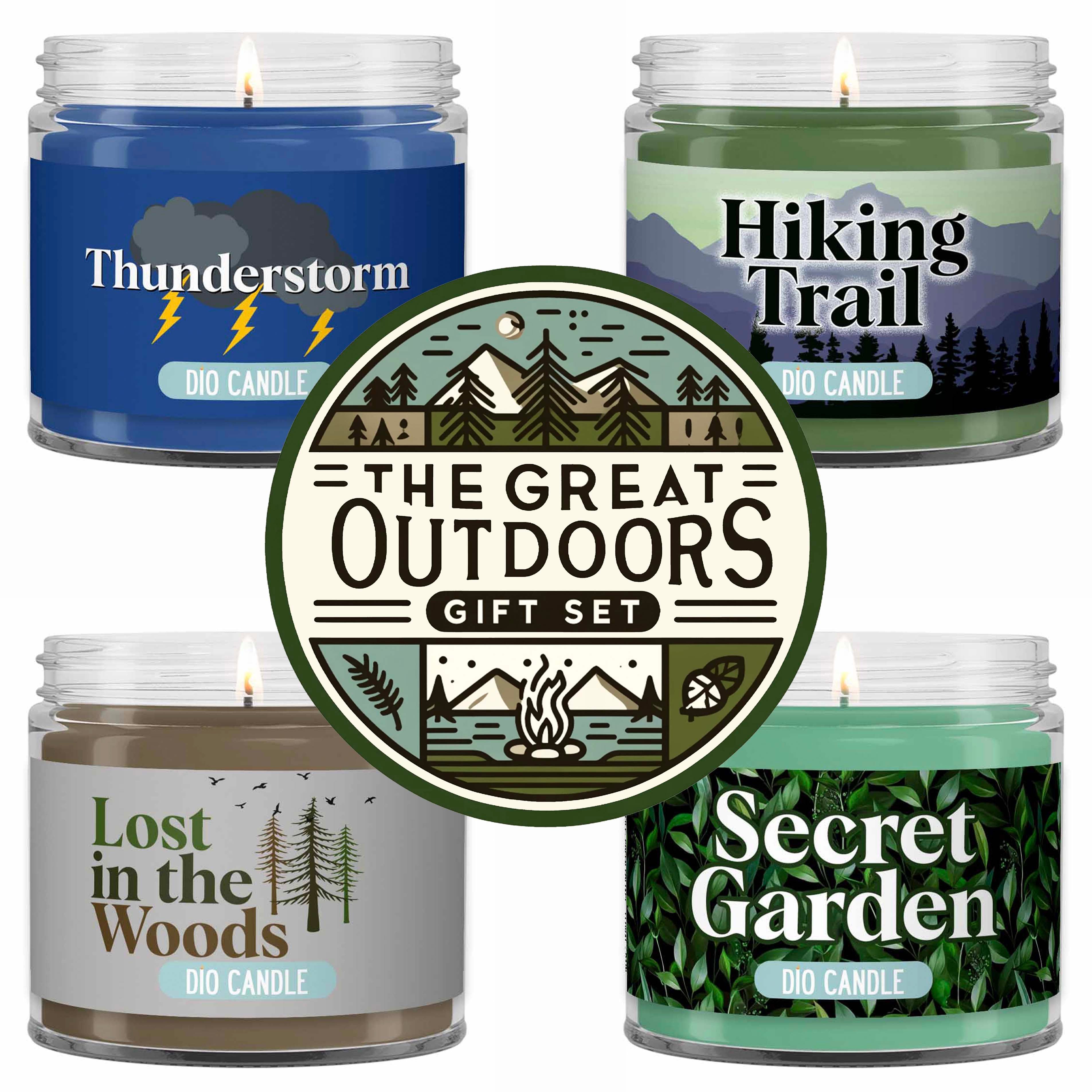 Great Outdoors 4 Candles Gift Set