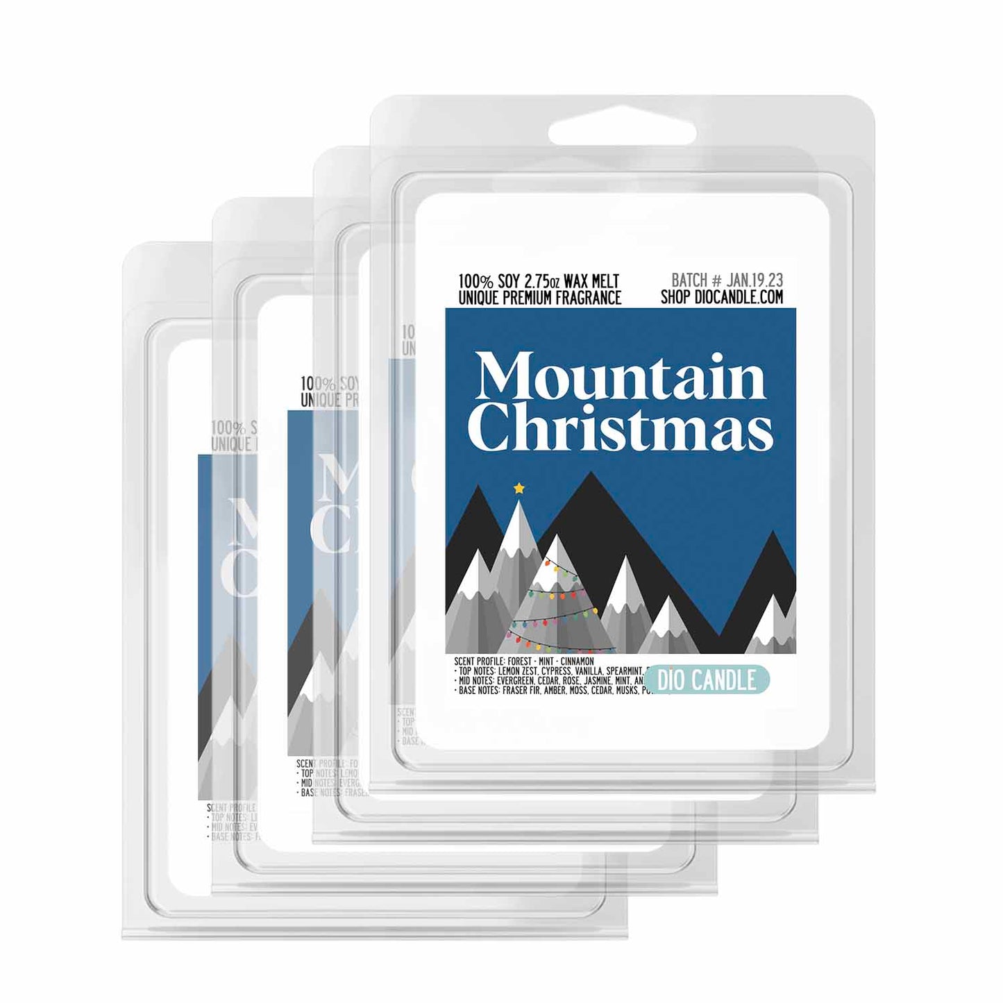 Mountain Christmas Candle