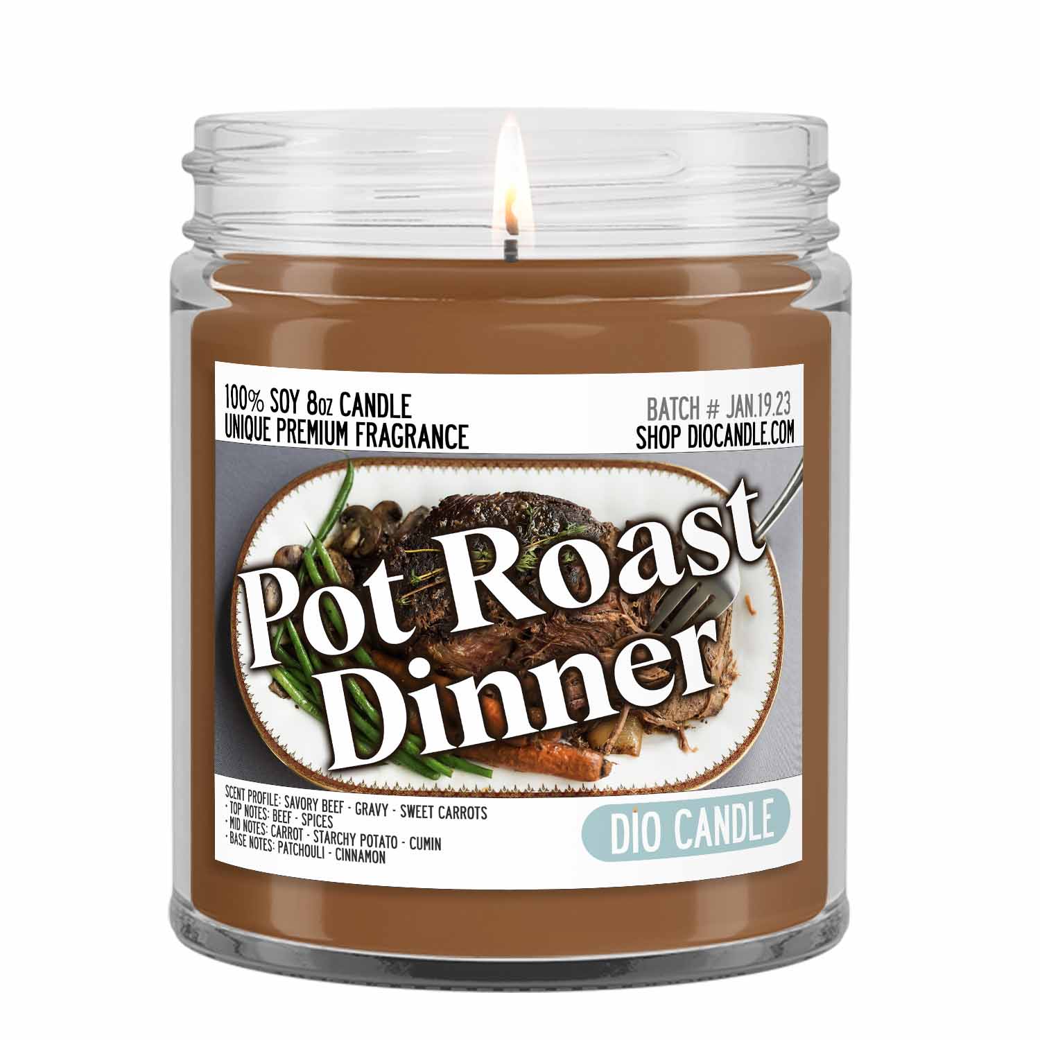 Pot Roast Candle Savory Beef Gravy Sweet Carrots Scented Soy