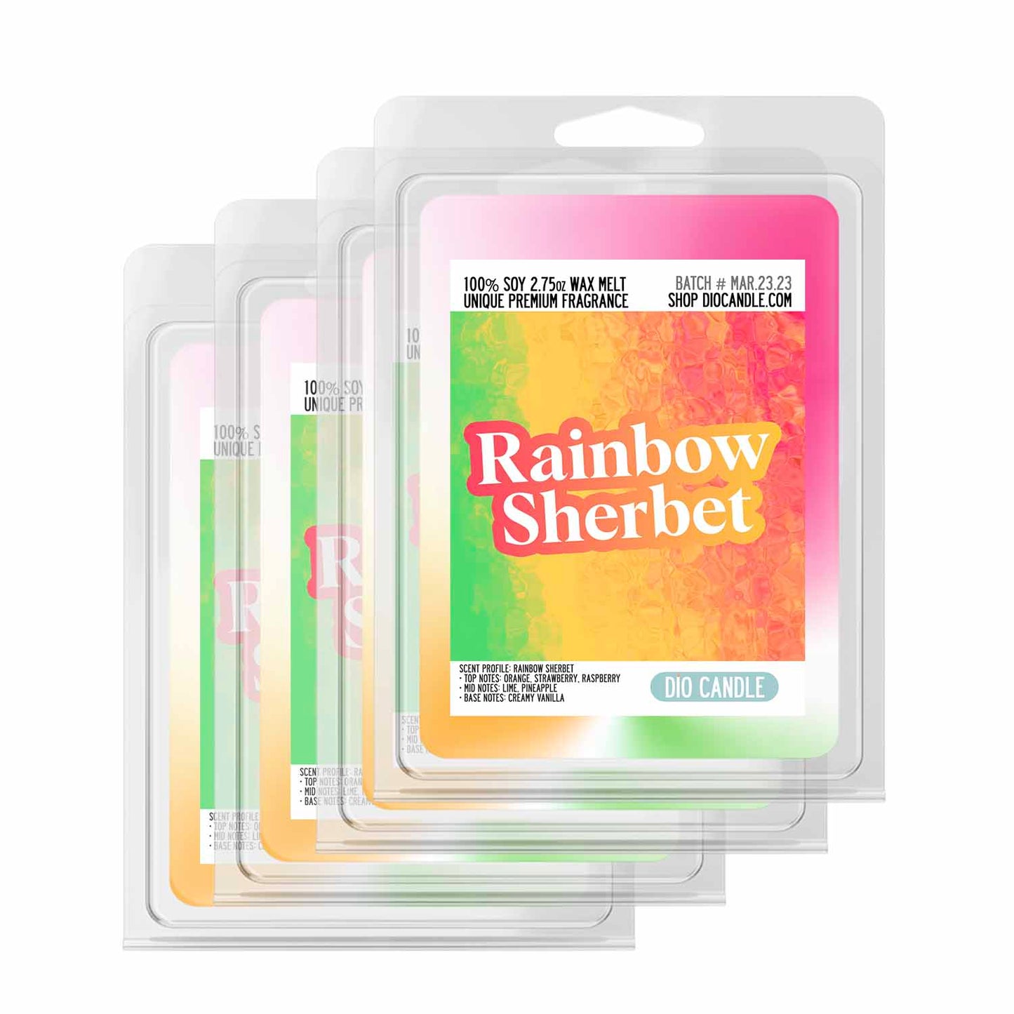 Rainbow Sherbet Candle