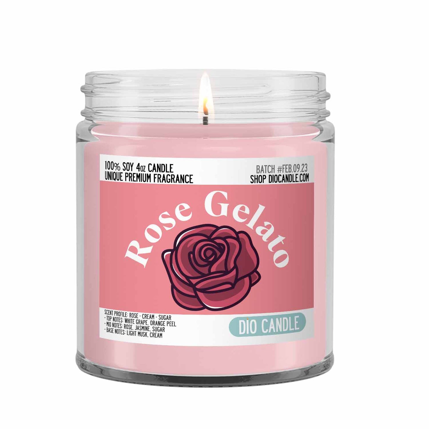 Rose Gelato Candle