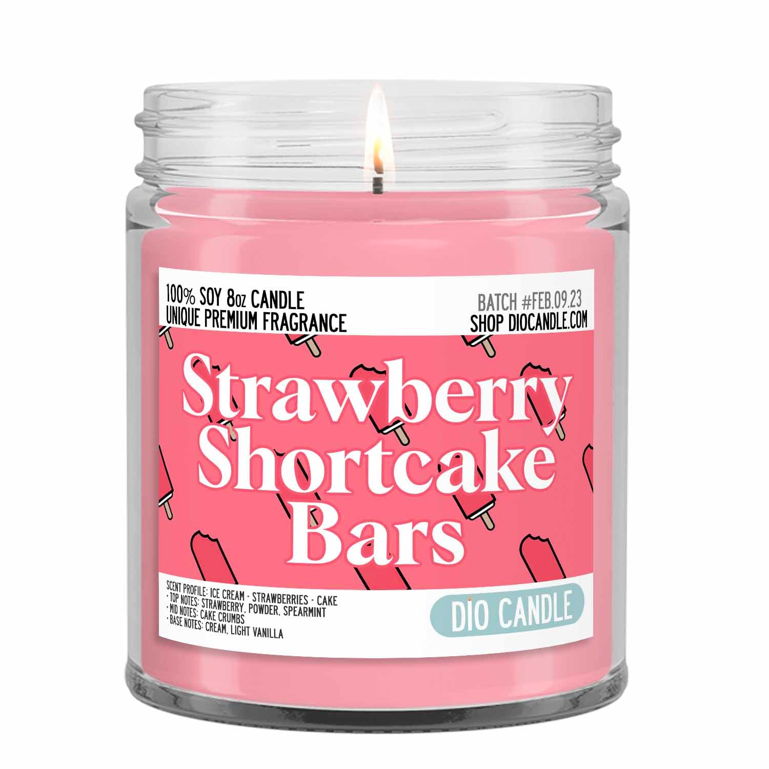 Strawberry Shortcake Ice Cream Candle