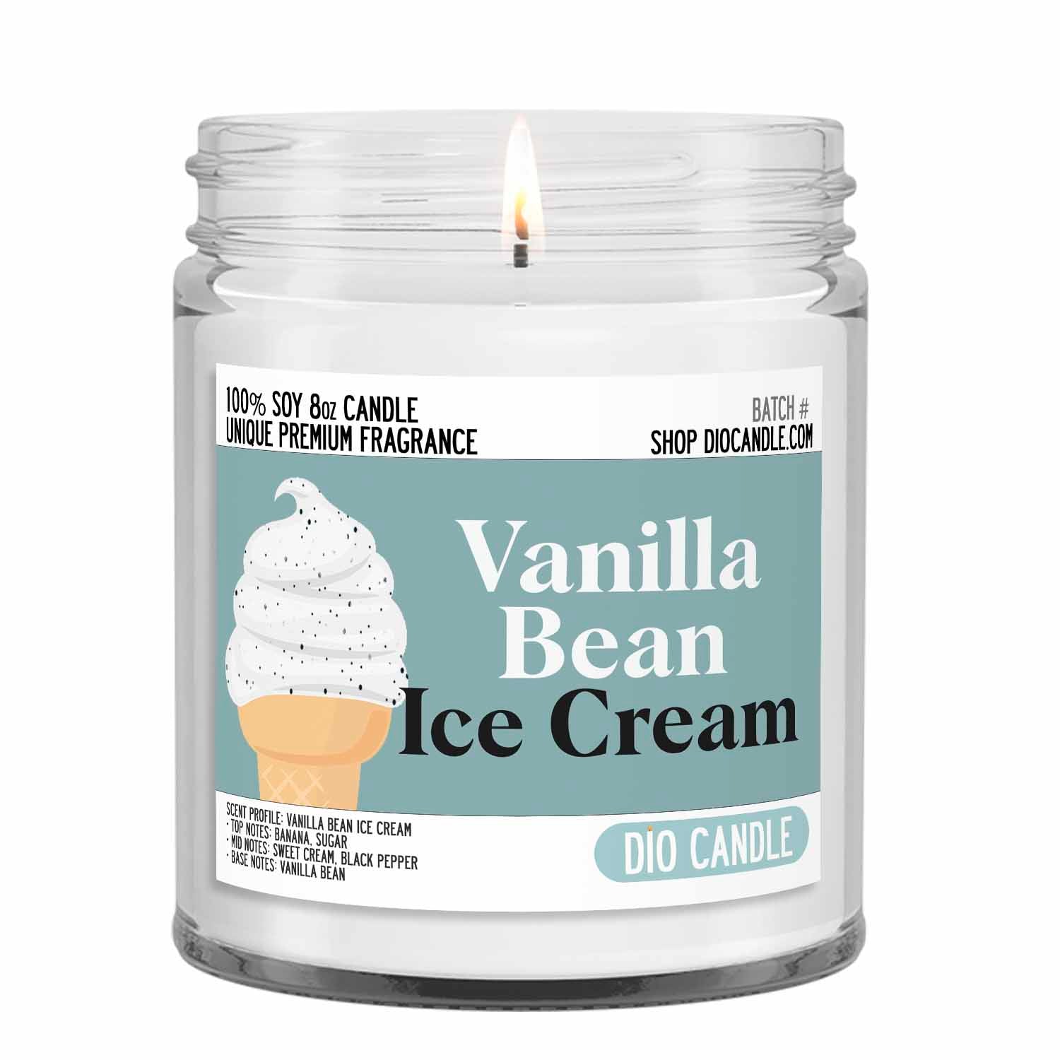 Vanilla Bean Scented Jar Candle