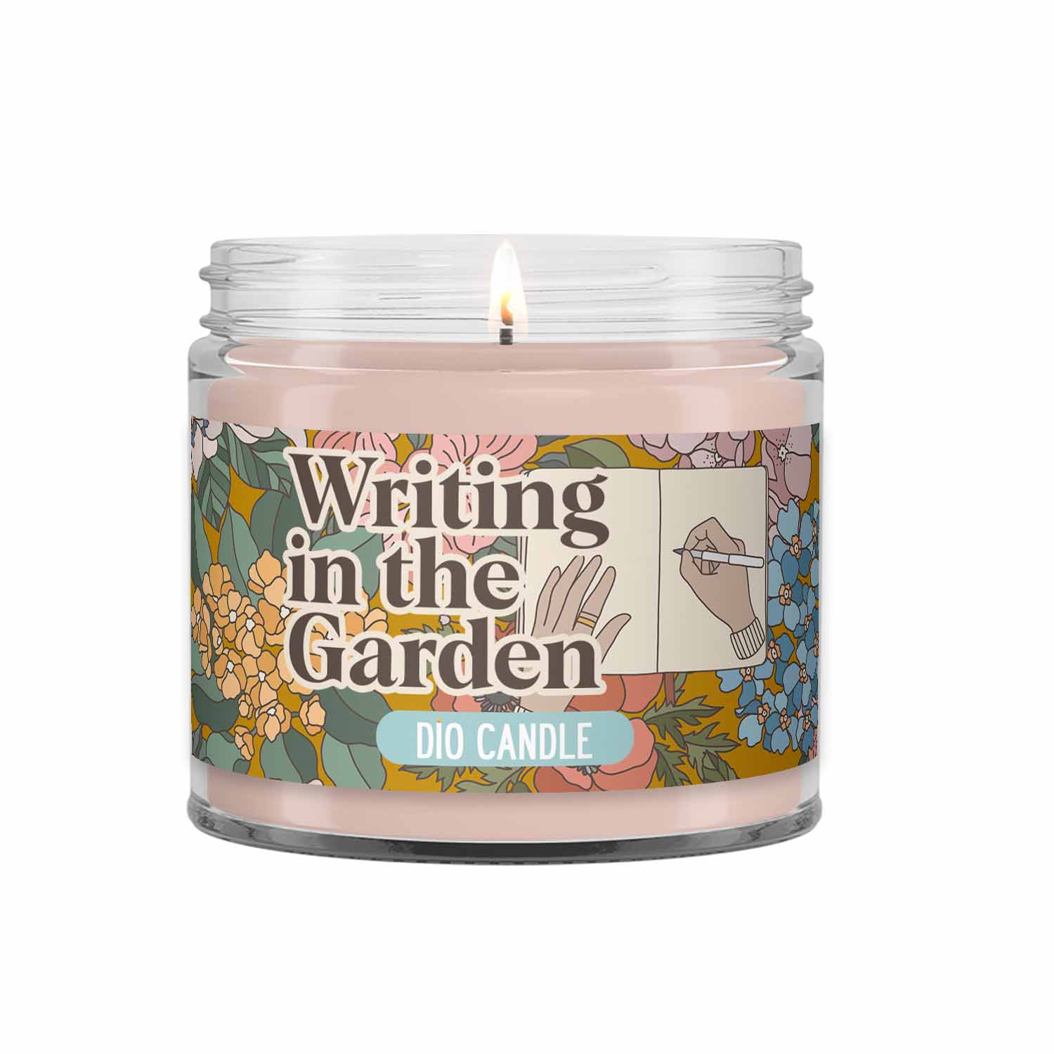 Writing in the Garden Candle