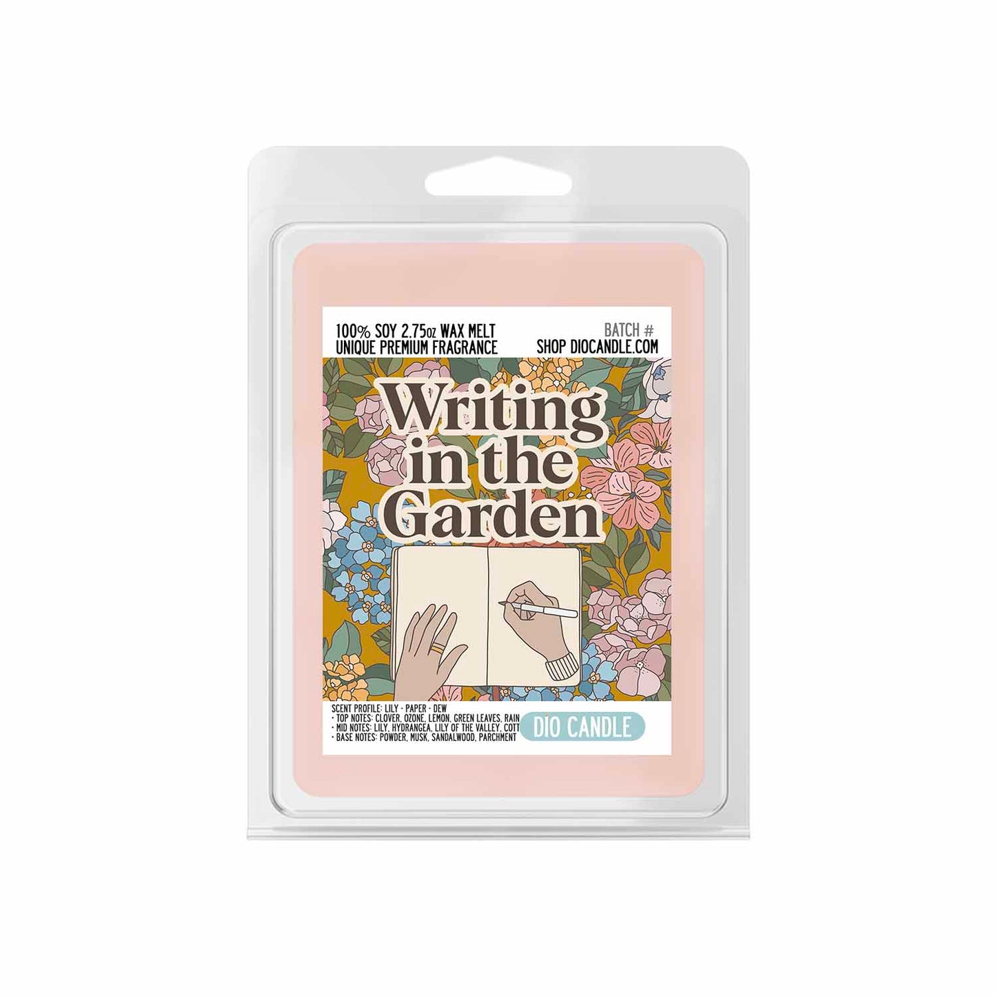 Writing in the Garden Candle