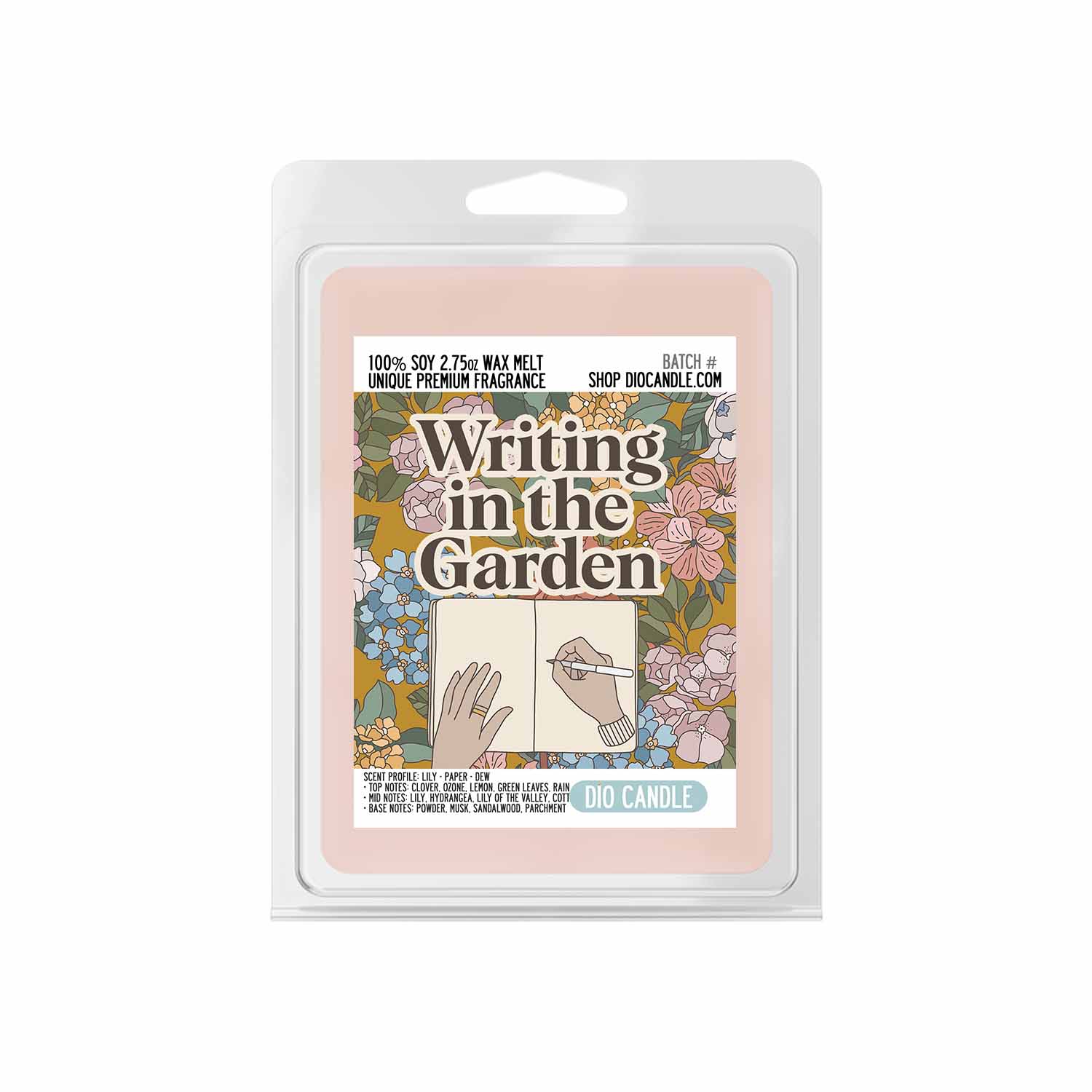 Writing in the Garden Candle