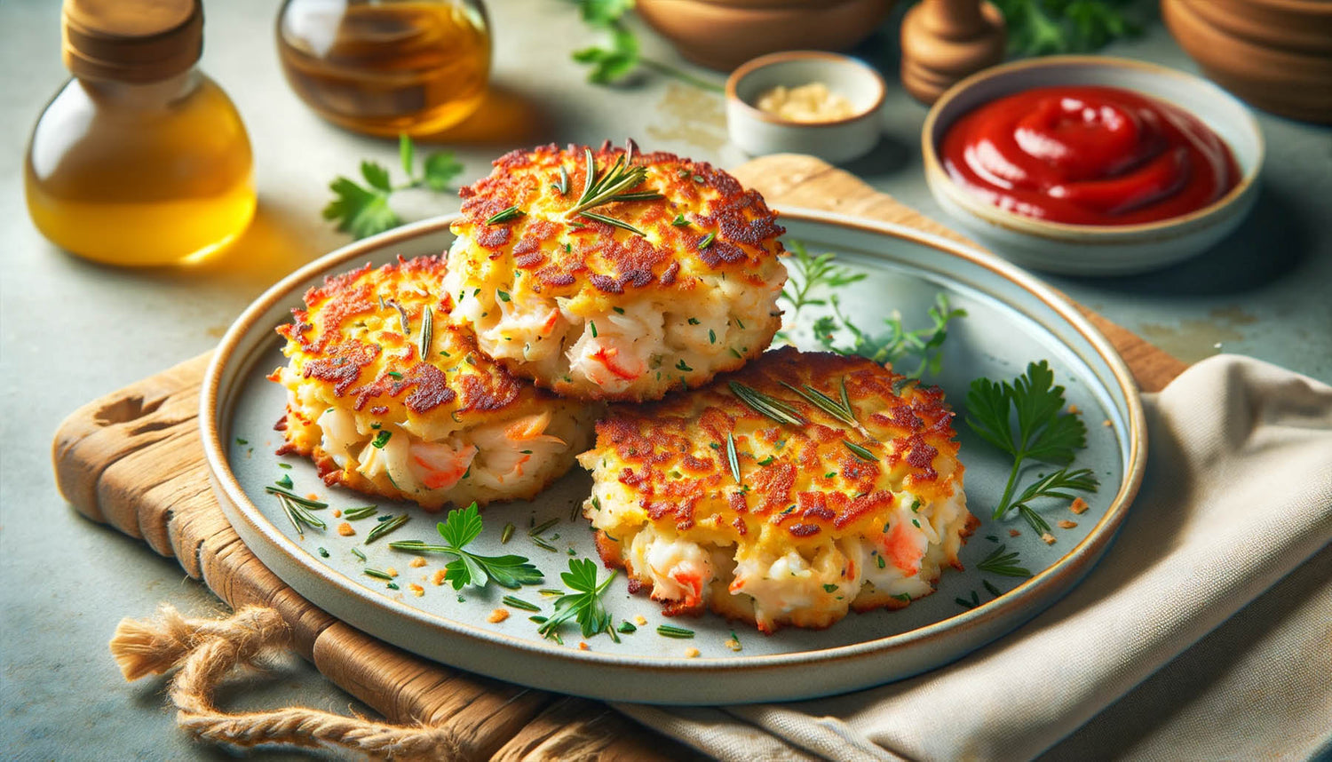 Gluten Free Rosemary Crab Cakes