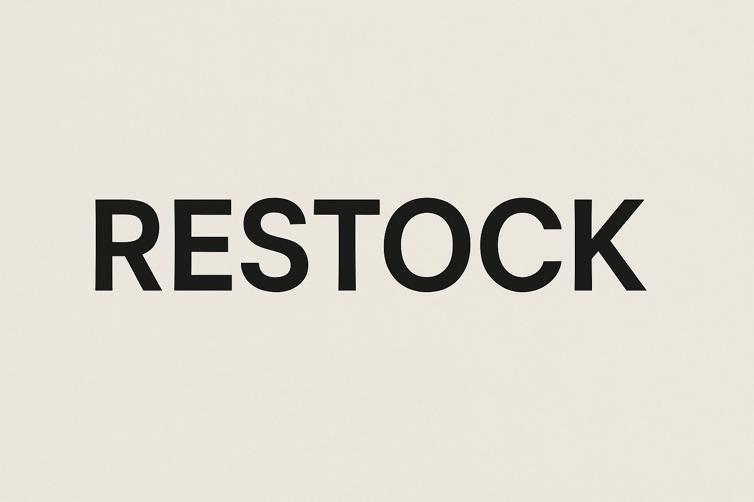 Restock List