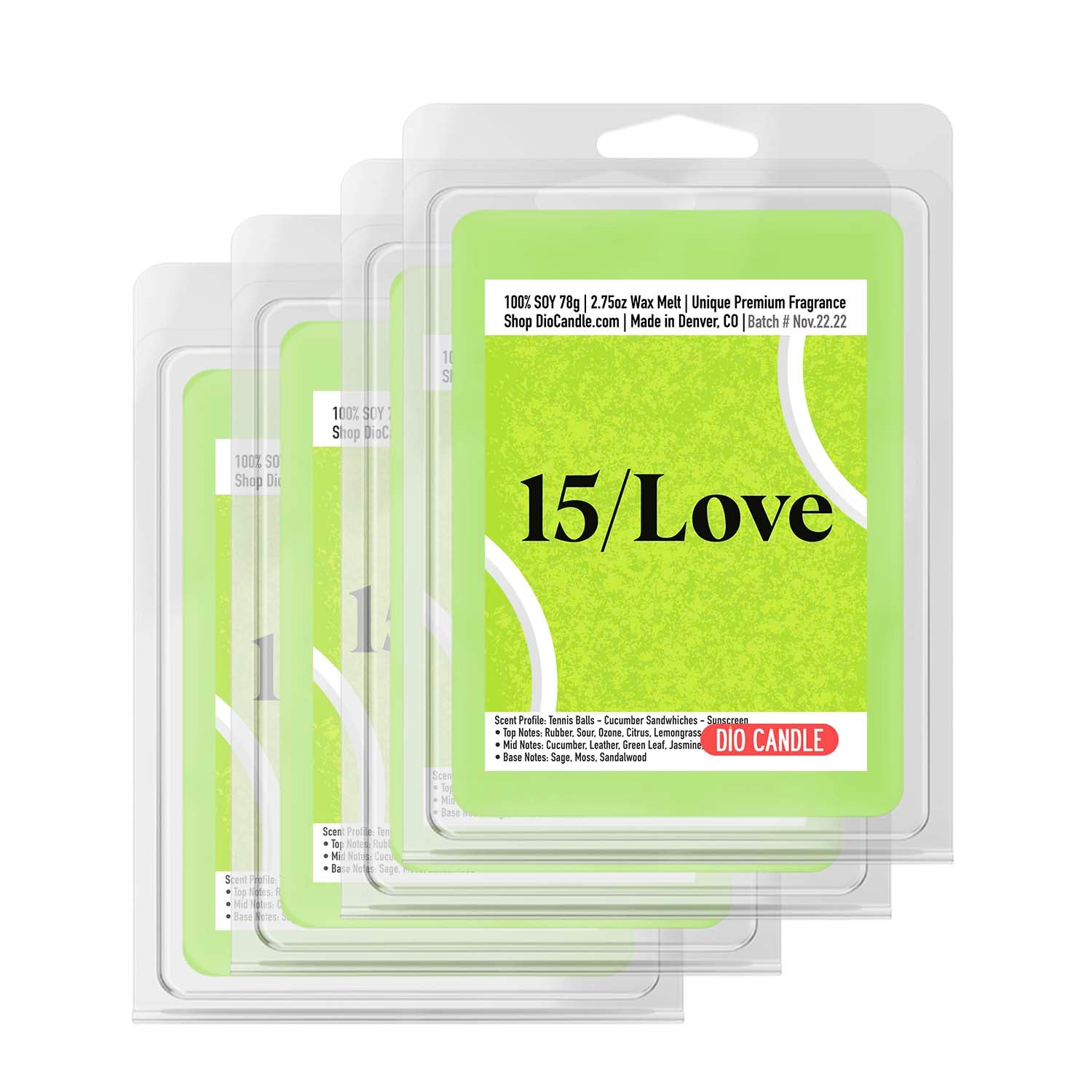 15 Love Tennis Candle