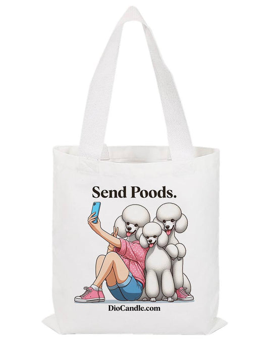 Funny Poodles Tote Bag