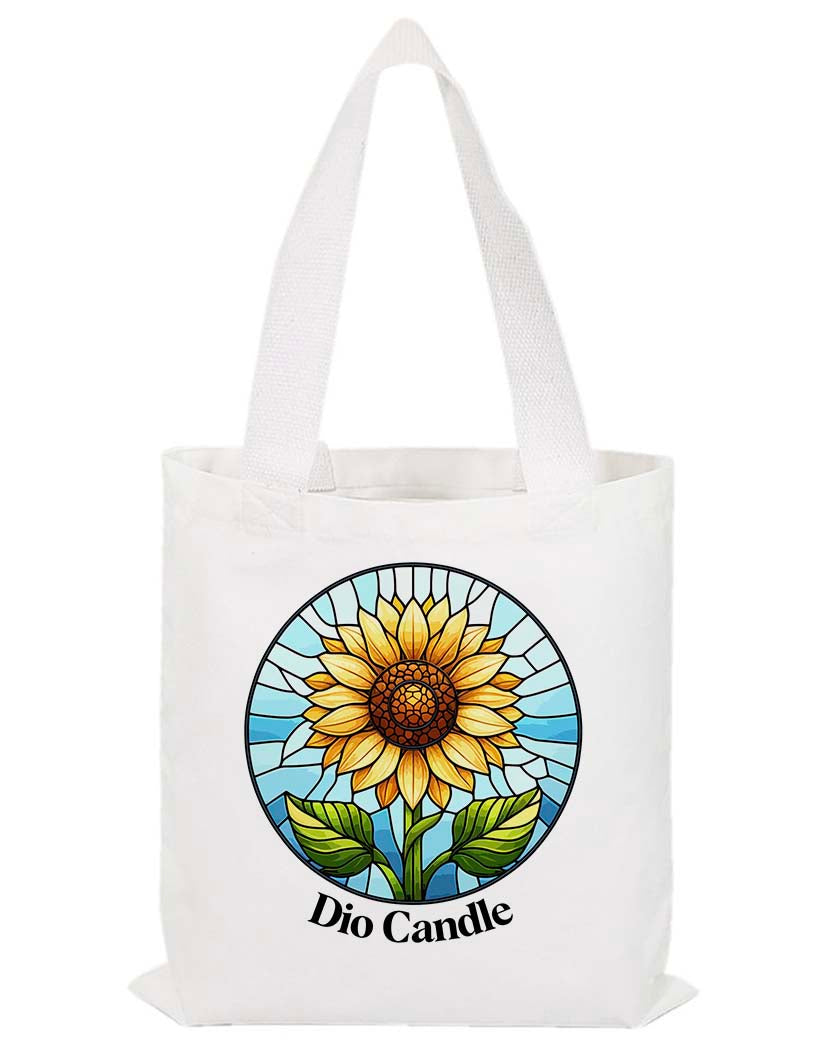 Glass Sunflower Tote Bag