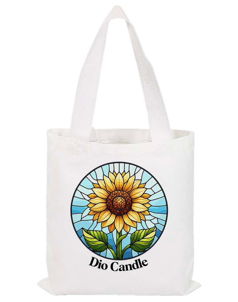 Glass Sunflower Tote Bag