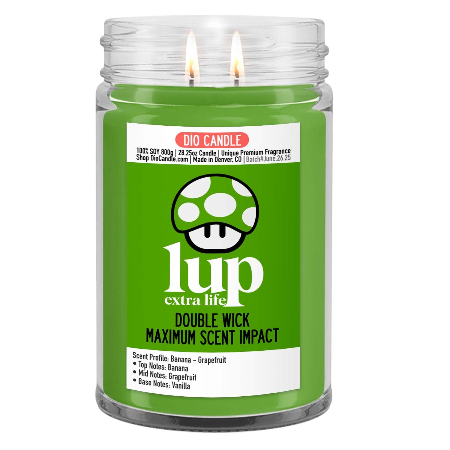 1 Up Extra Life Gaming Candle