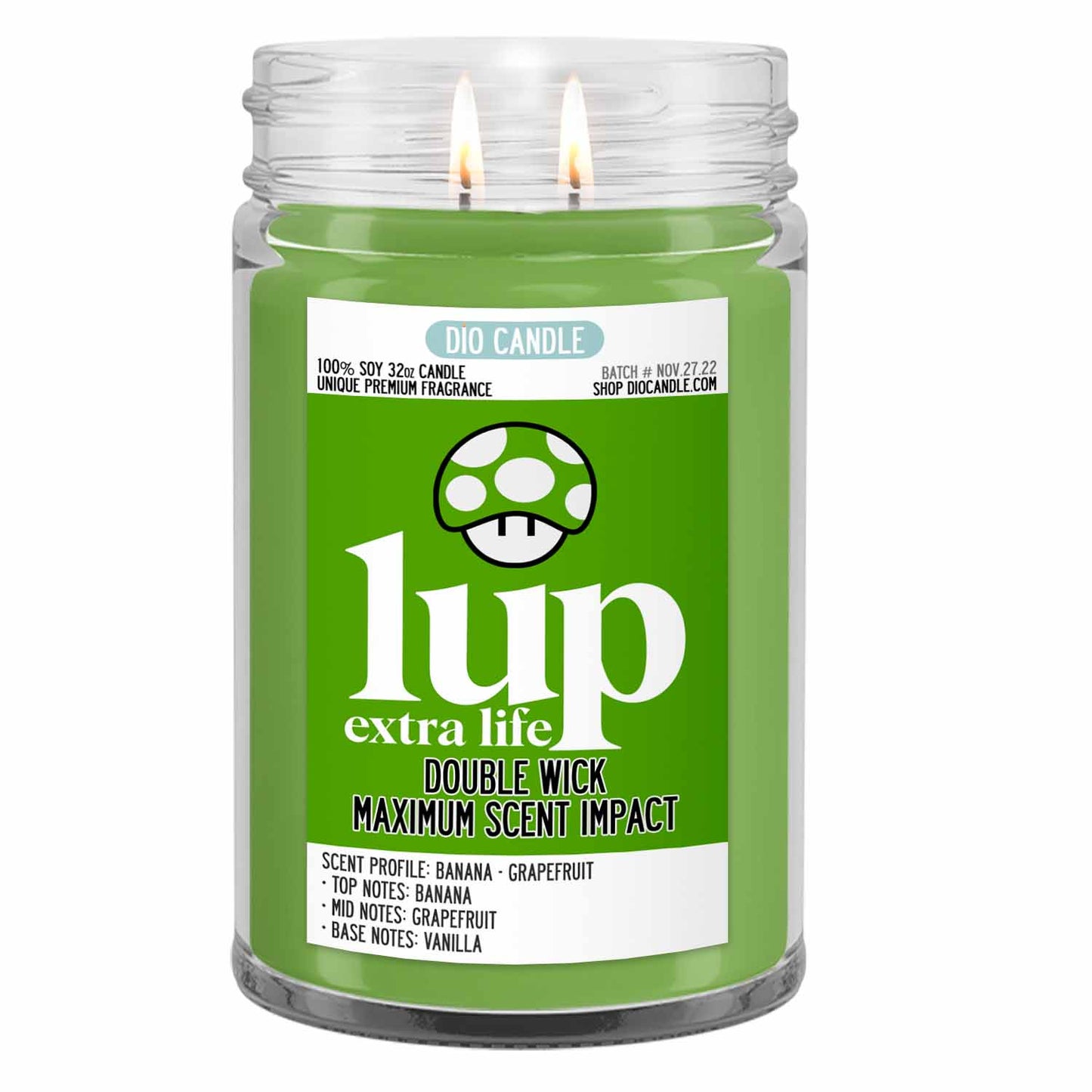 1 Up Extra Life Gaming Candle