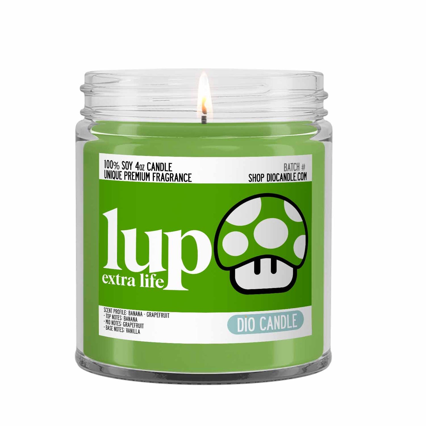 1 Up Extra Life Gaming Candle