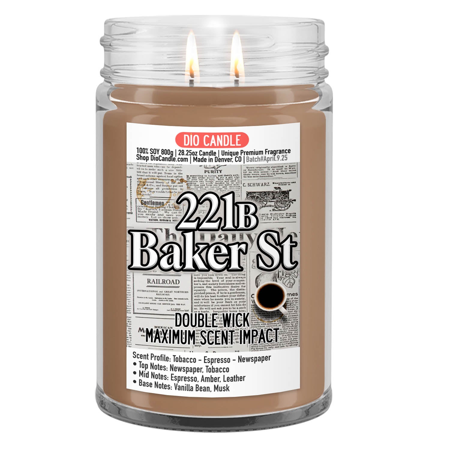 221b Baker Street Candle