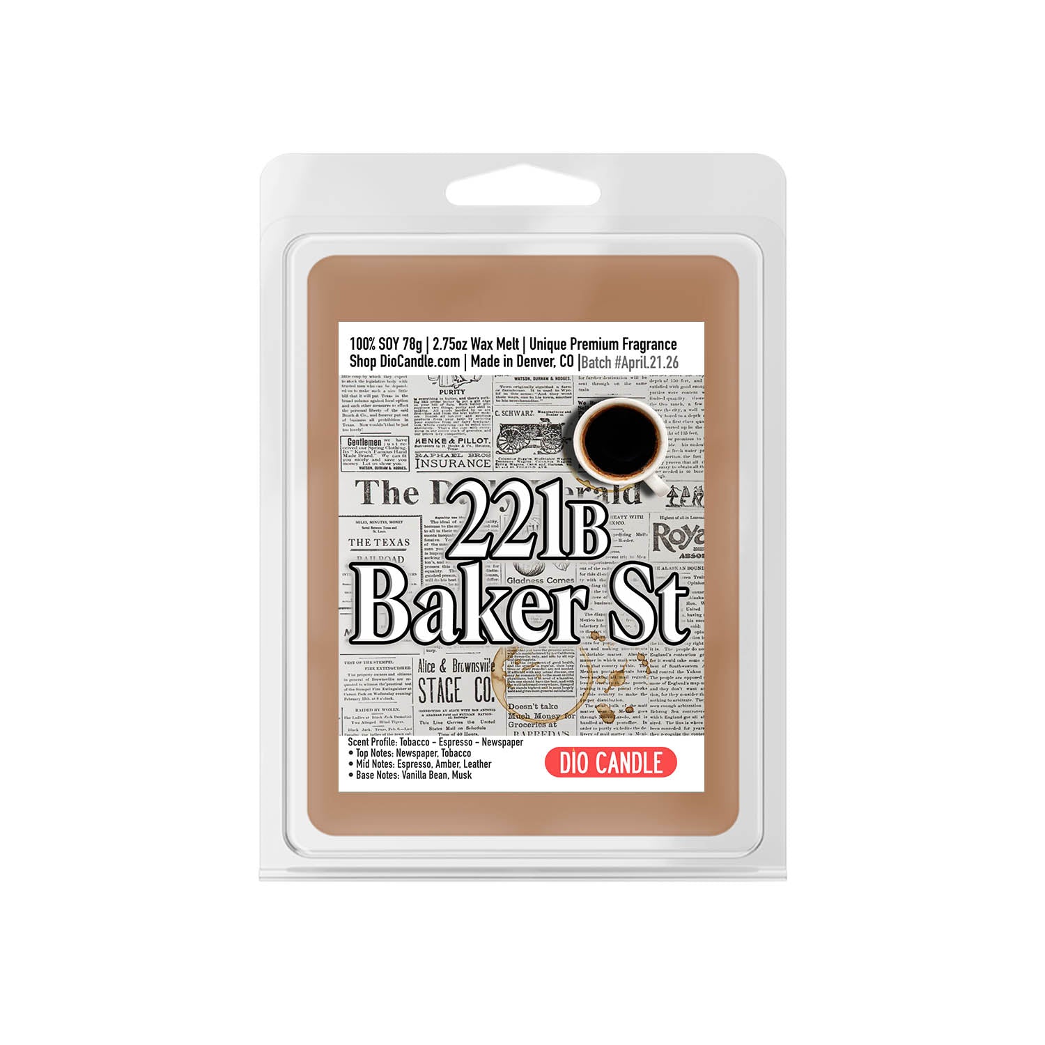 221b Baker Street Candle