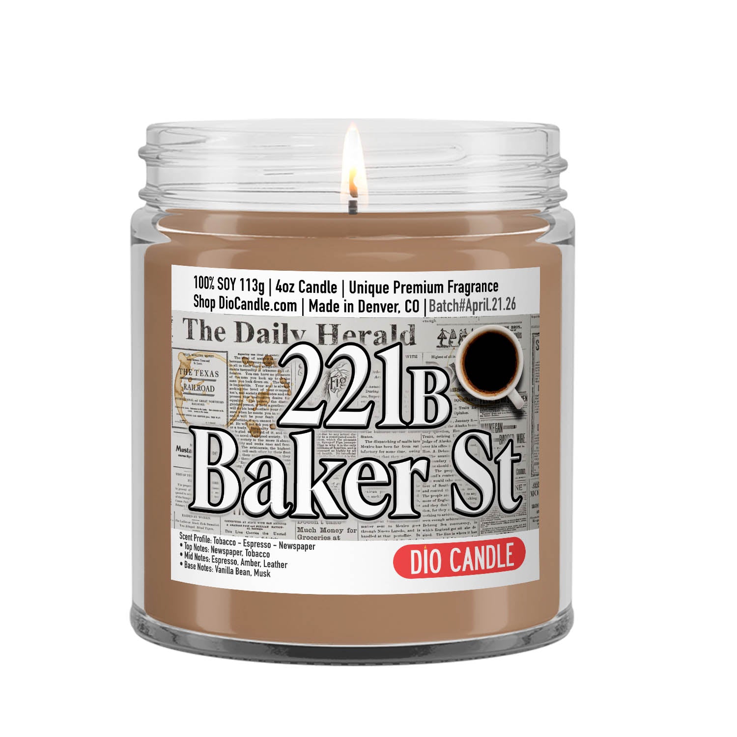 221b Baker Street Candle