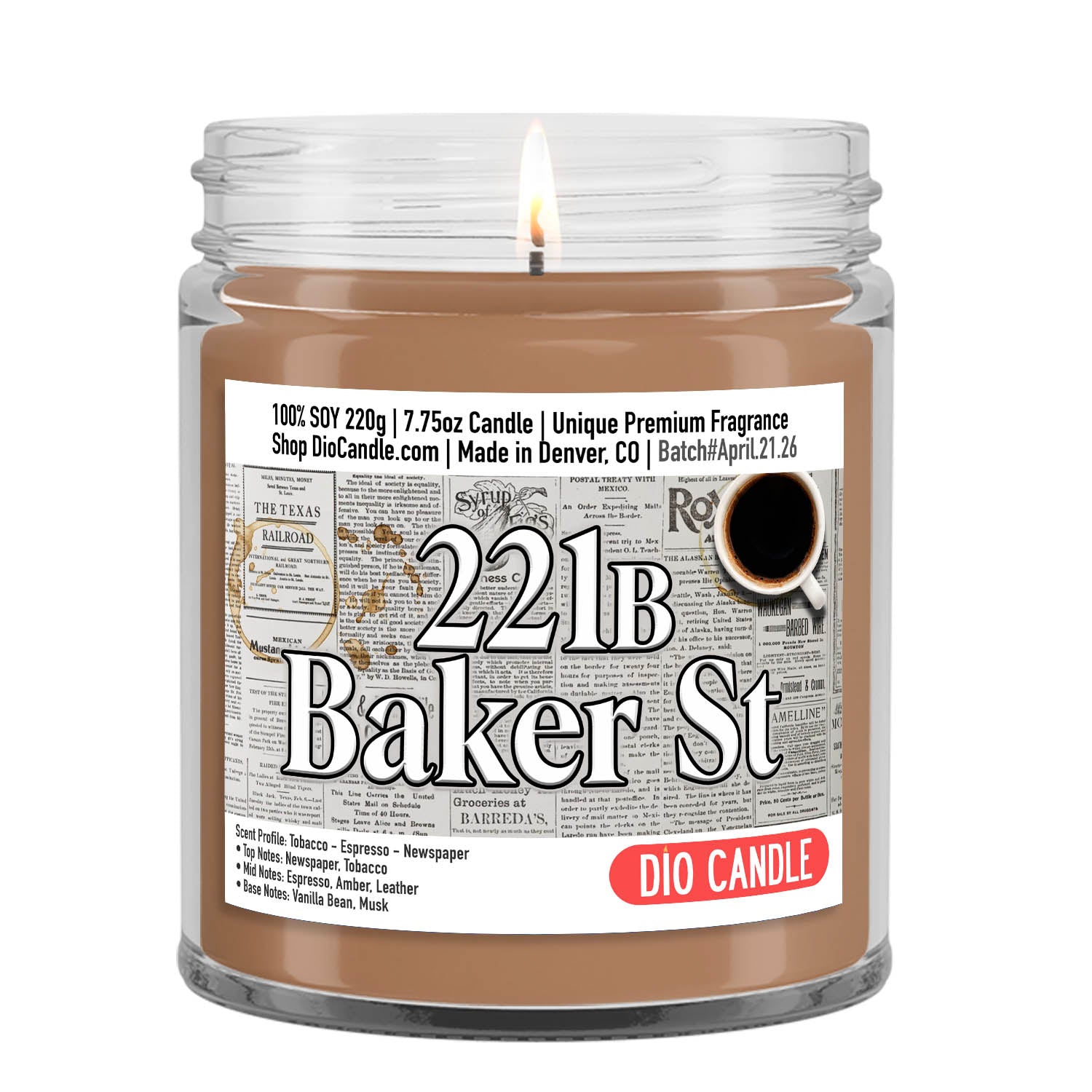 221b Baker Street Candle
