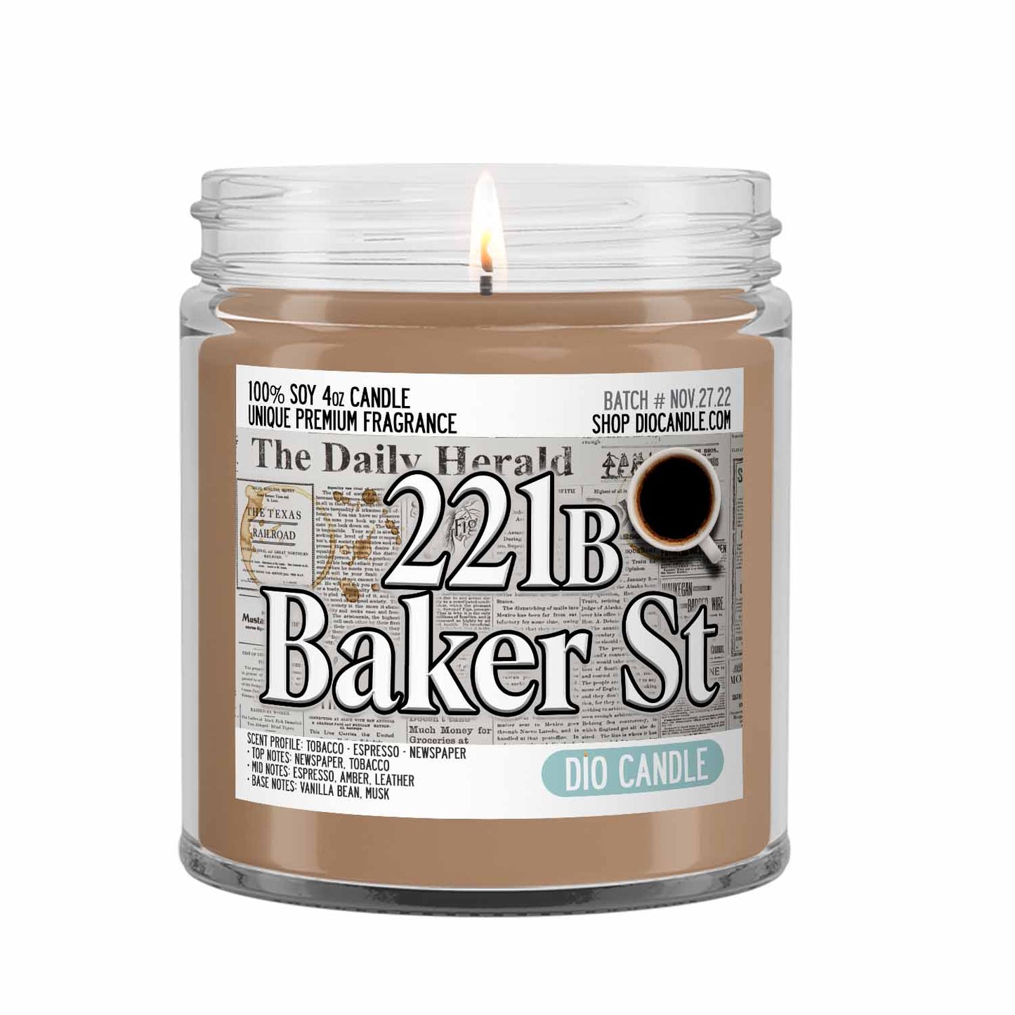 221b Baker Street Candle