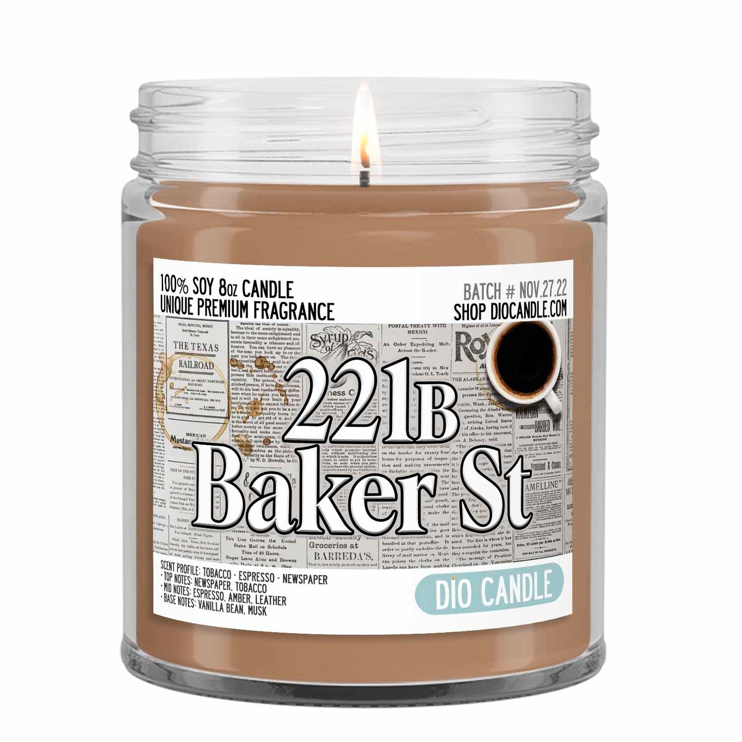 221b Baker Street Candle