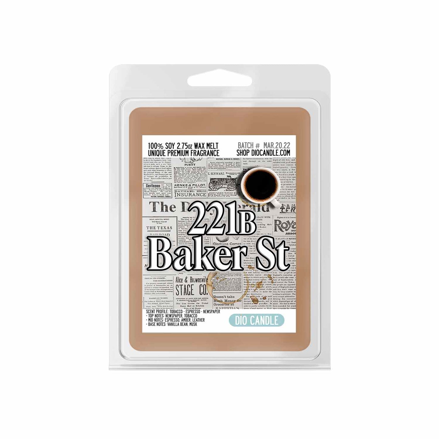 221b Baker Street Candle