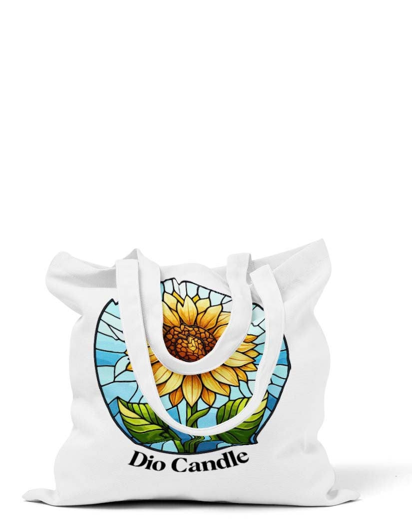 Glass Sunflower Tote Bag