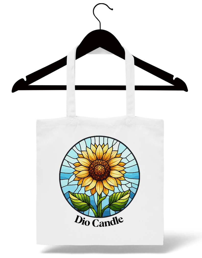 Glass Sunflower Tote Bag