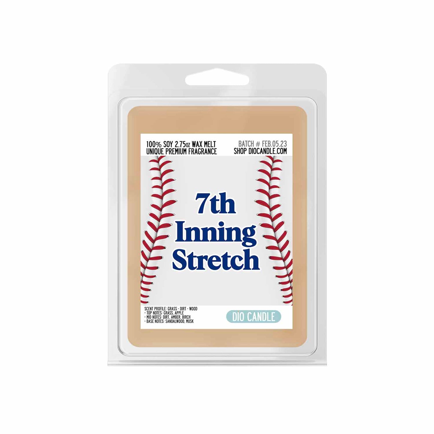 7th Inning Stretch Baseball Candle