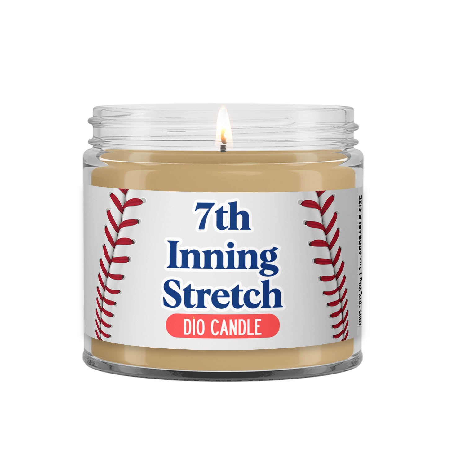 7th Inning Stretch Baseball Candle