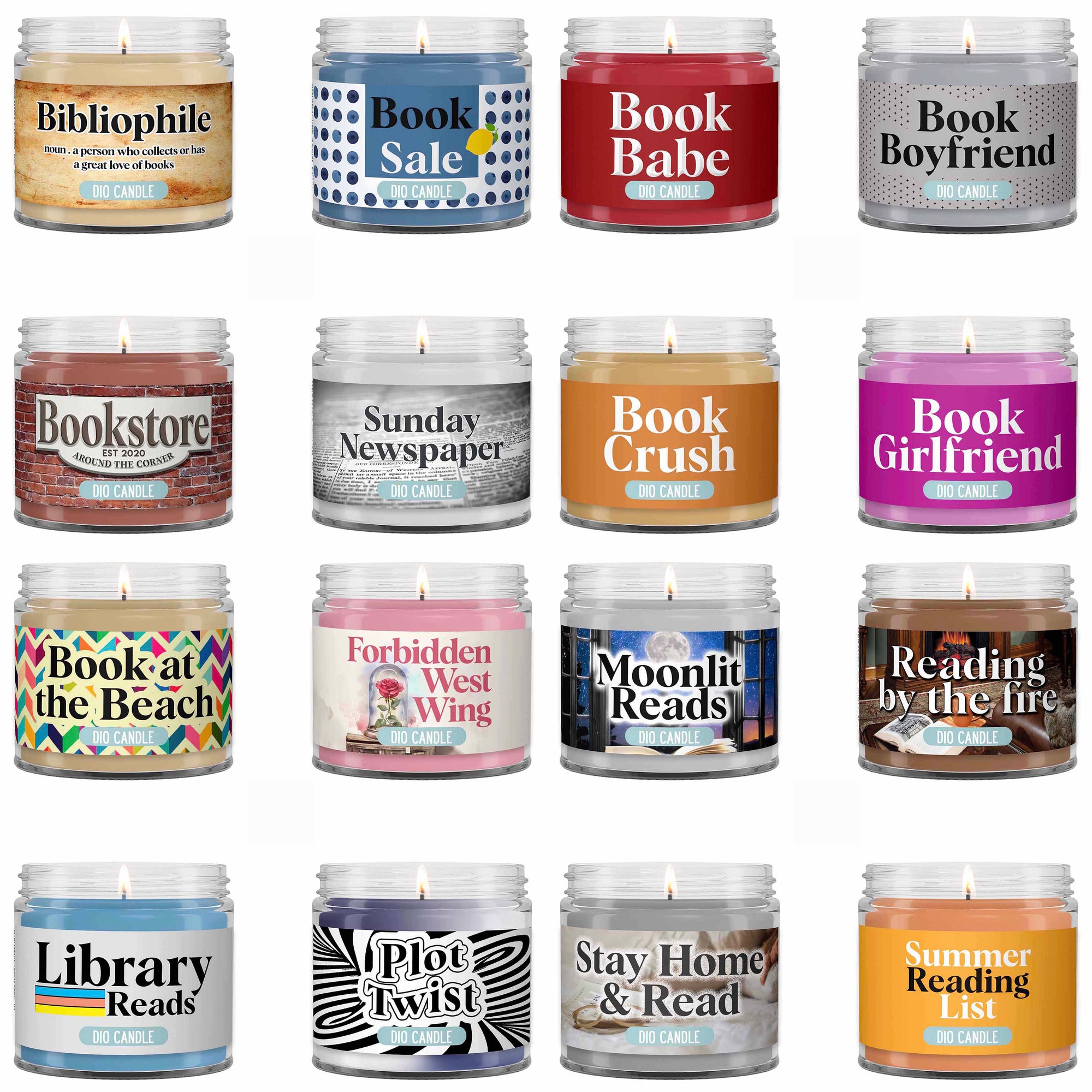 Bookish 4 Candles Gift Set - Build Your Own Edition