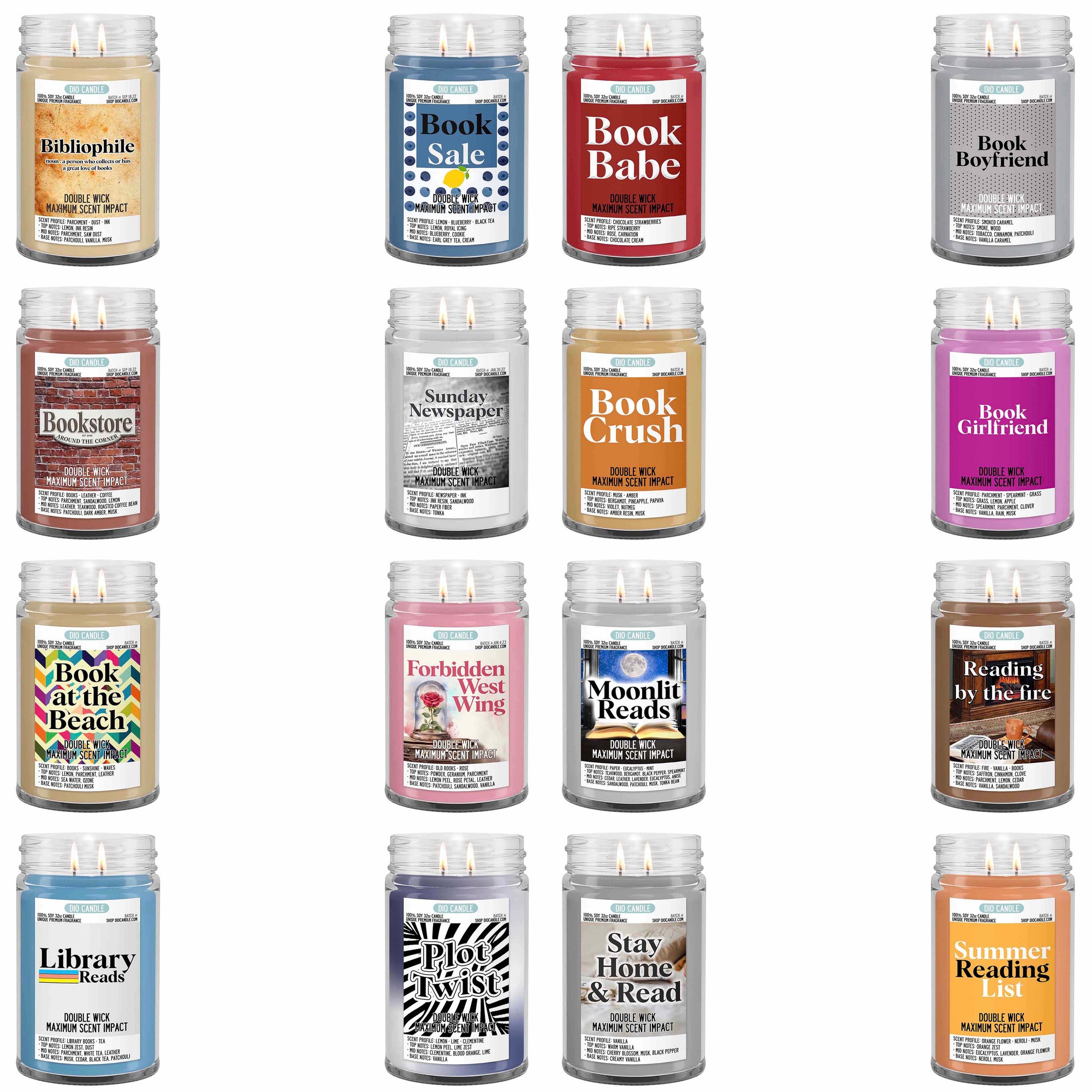 Bookish 4 Candles Gift Set - Build Your Own Edition