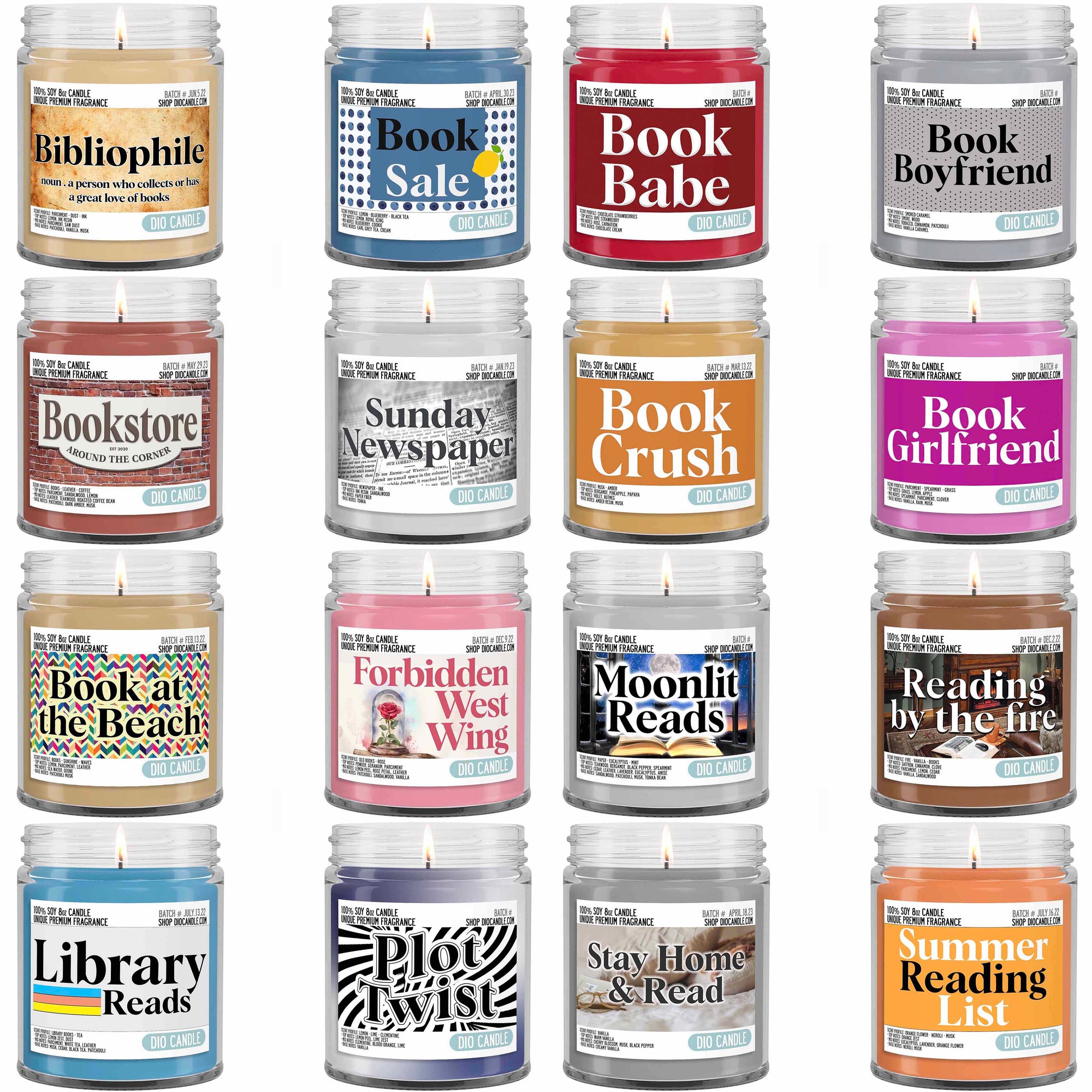 Bookish 4 Candles Gift Set - Build Your Own Edition