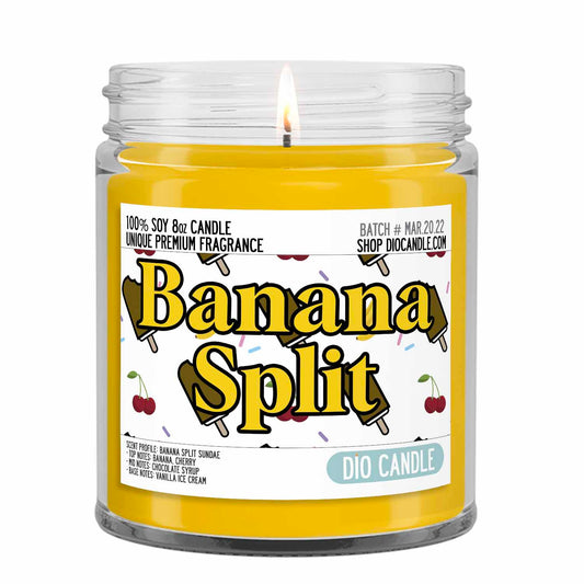Banana Split Ice Cream Candle