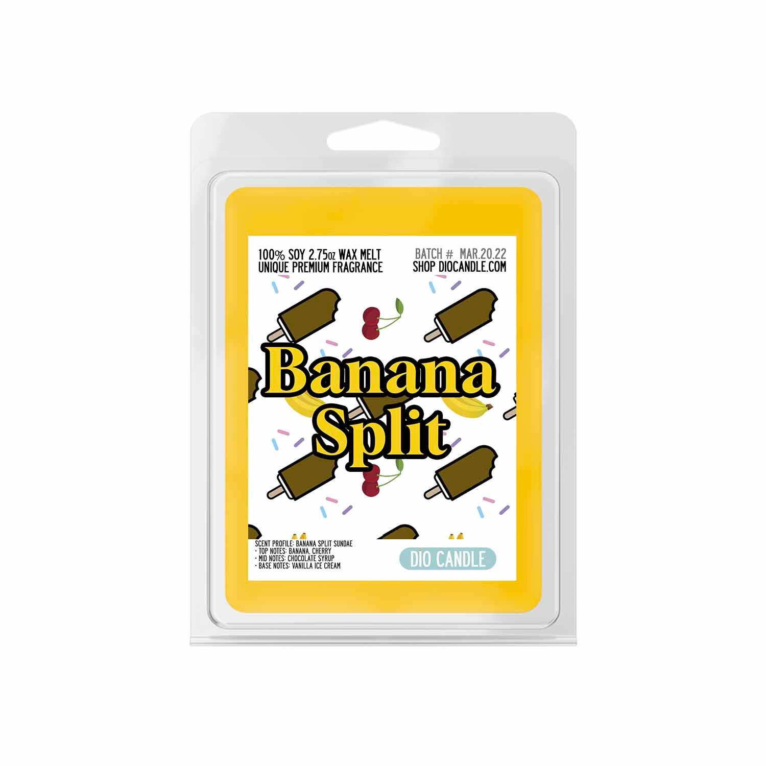 Banana Split Ice Cream Candle