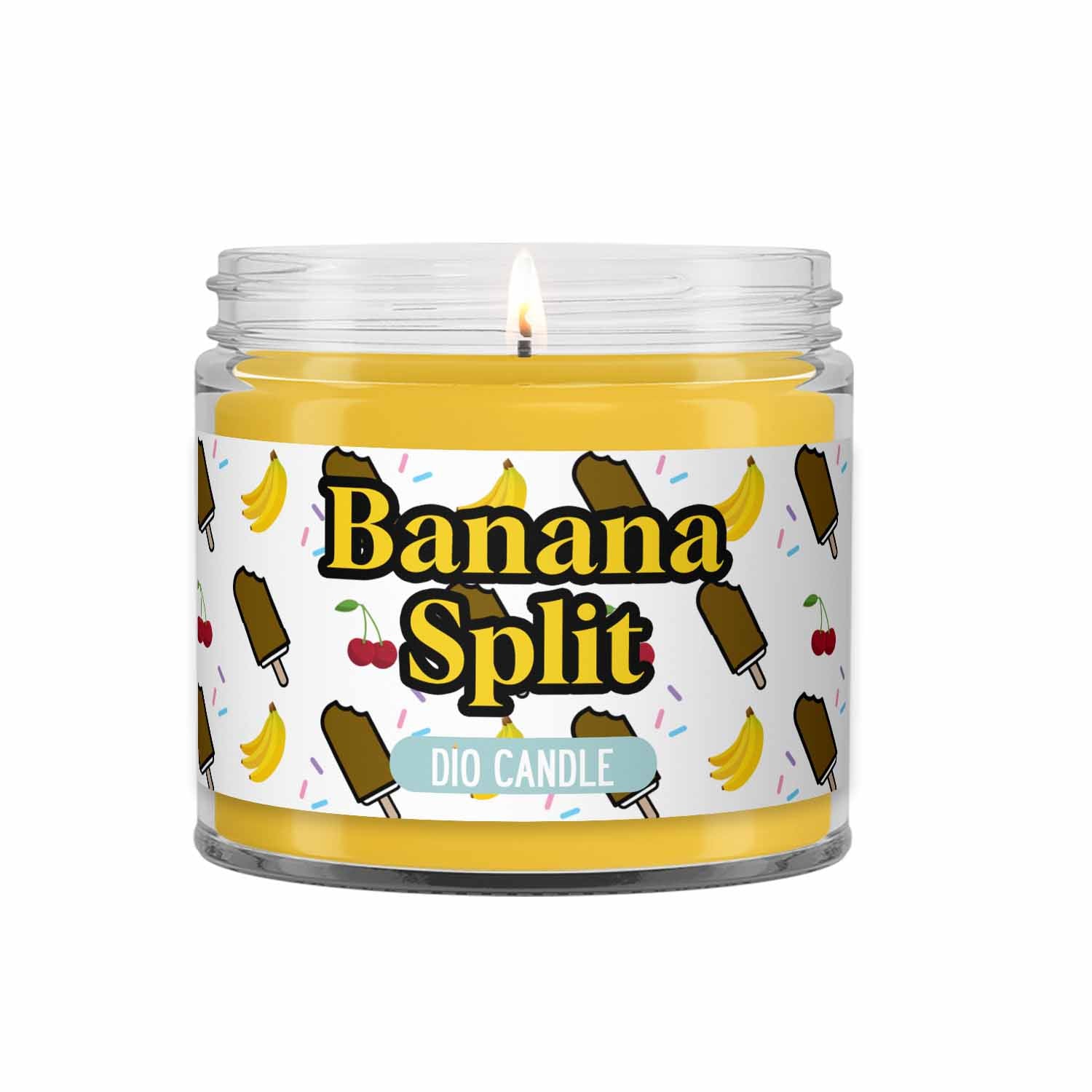 Banana Split Ice Cream Candle